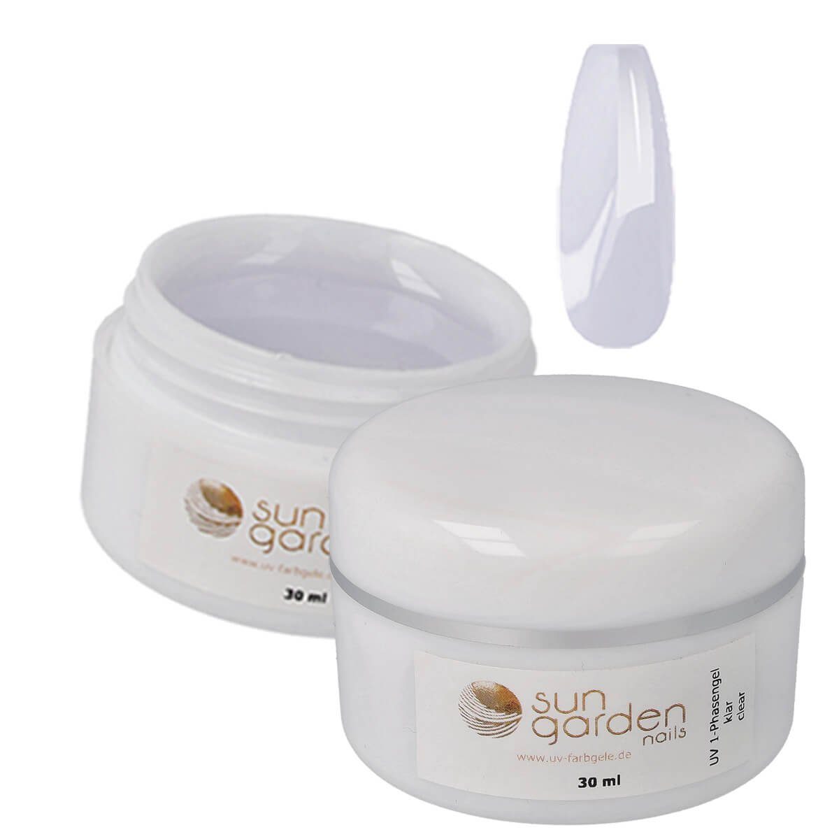 Sun Garden Nails Nagellack-Set UV Gel Starterset inkl. UV/LED Kombi Lampe mit Fiberglas Gel und 1-Pha