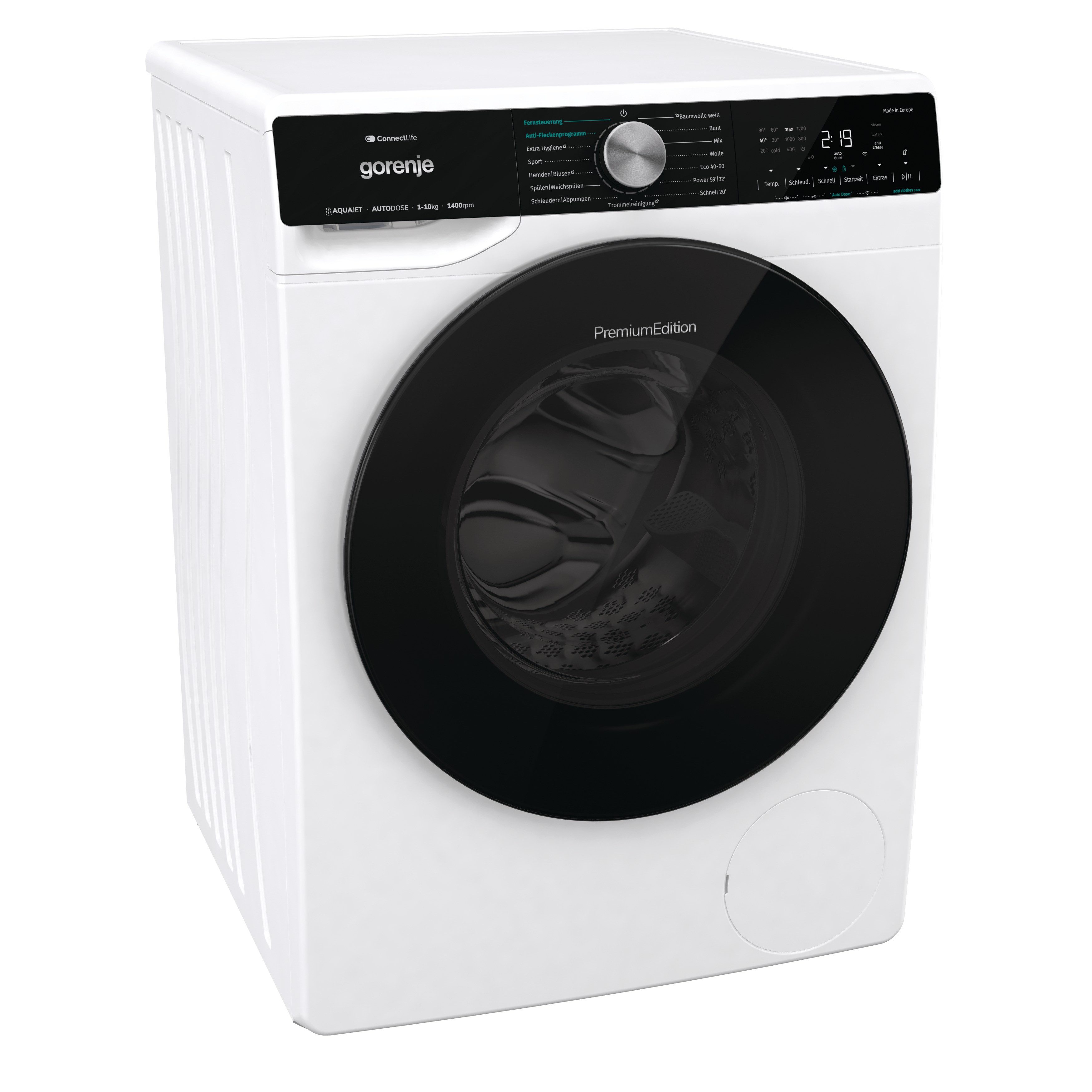 GORENJE Waschmaschine WNS14A4ATS, 10 kg, 1400 U/min, Energieklasse A-40%