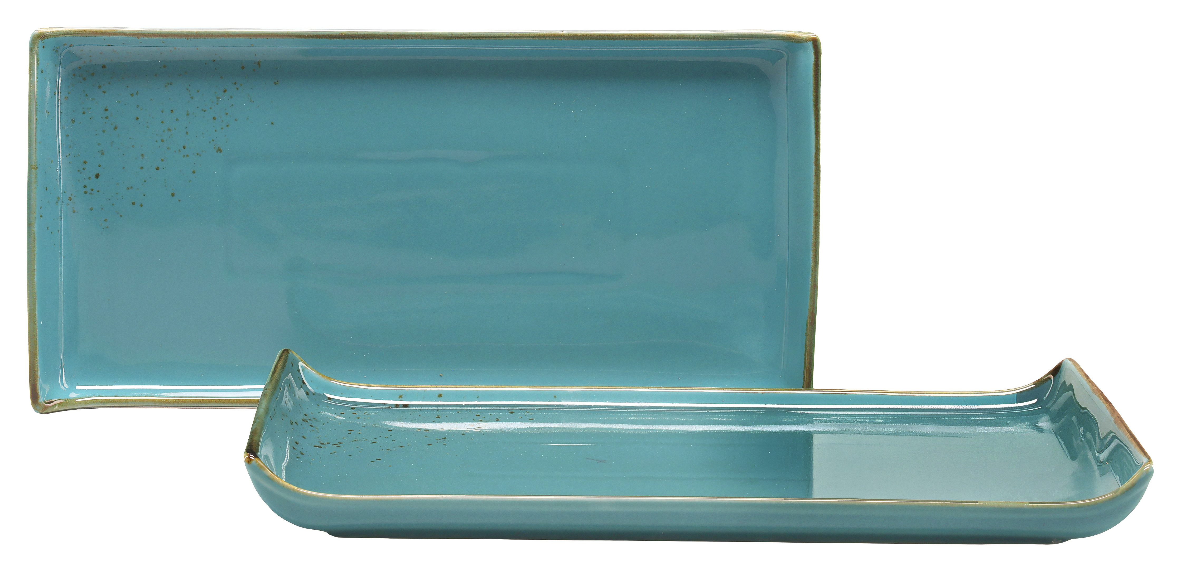 CreaTable Servierplatte Nature Collection, Steinzeug, (Set, 2-tlg), Servier Set, 33x16,5 cm