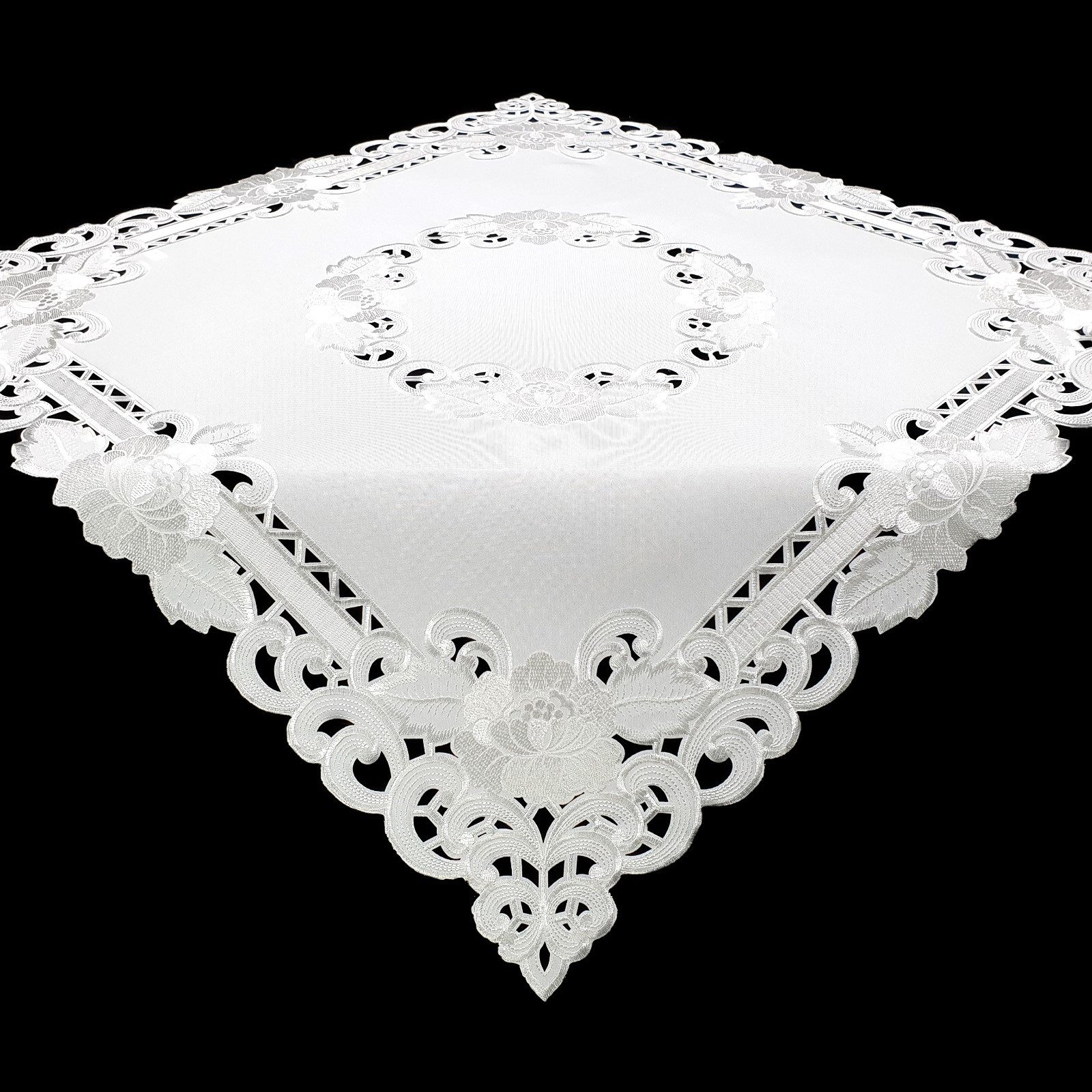 Stoffschmiede Tischdecke / Bestickt / 85x85cm günstig online kaufen