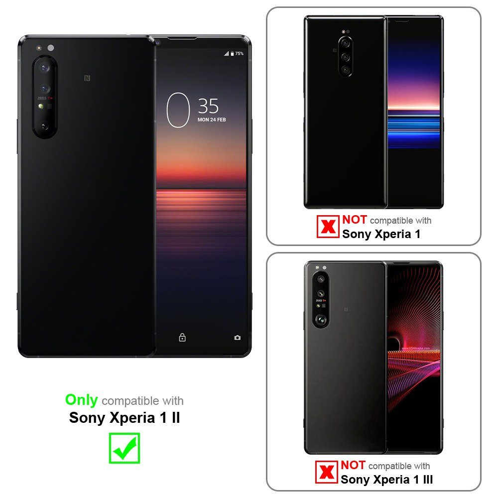 Cadorabo Handyhülle für Sony Xperia 1 II Hülle Sony Xperia 1 II, Hülle Schutzhülle mit Standfunktion, Kartenfach und Magnetverschluss