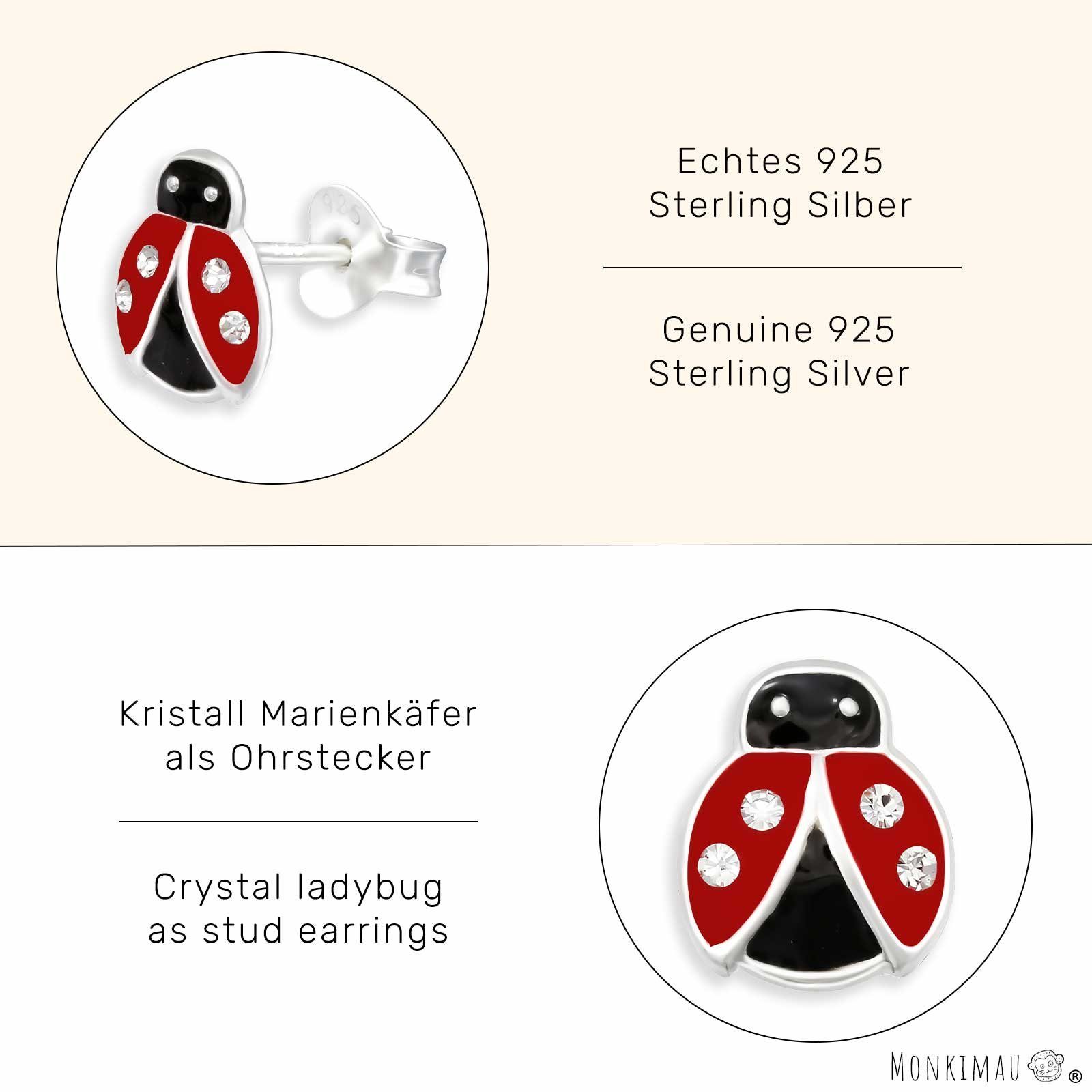 Monkimau Ohrring-Set Marienkäfer Ohrringe aus 925 Silber, Hypoallergen – Bild 2 von 5