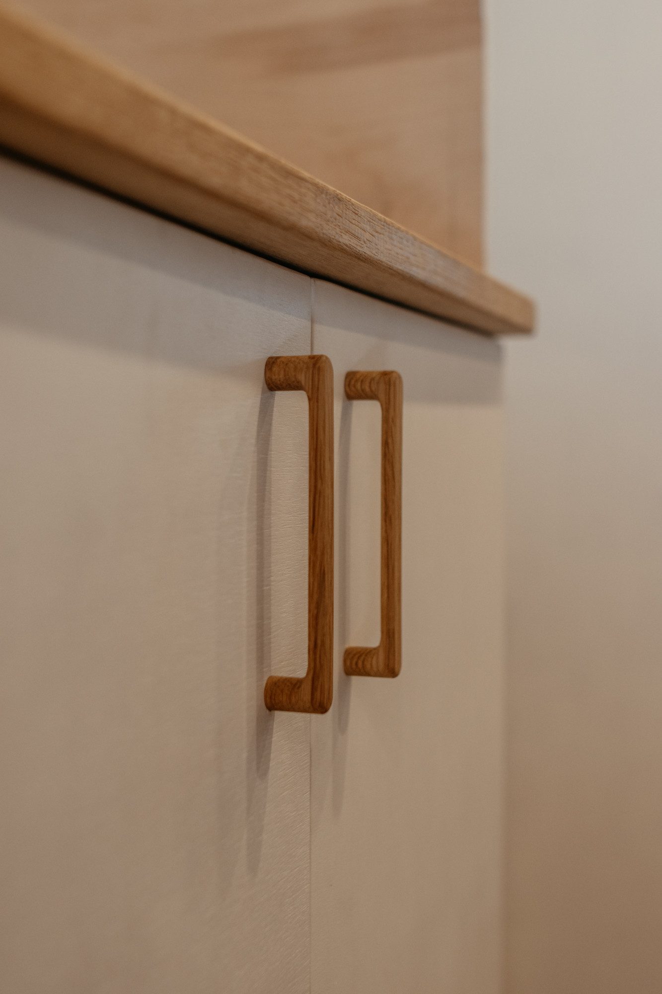 ekengriep Möbelgriff 255, Holzgriff aus Eiche für Küche, IKEA Schrank, Schubladen usw.