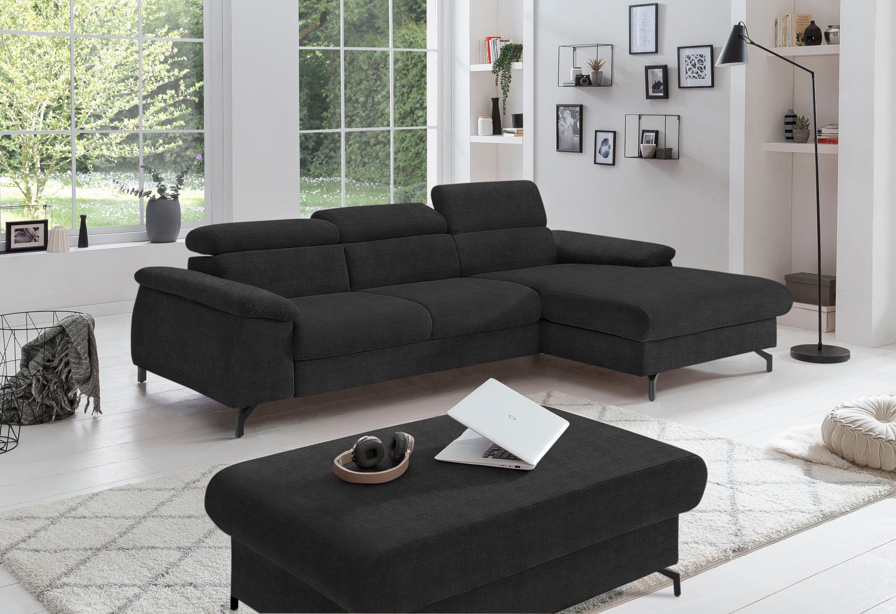 COTTA Ecksofa Kitty L-Form, mit Kopfteilverstellung, günstig online kaufen