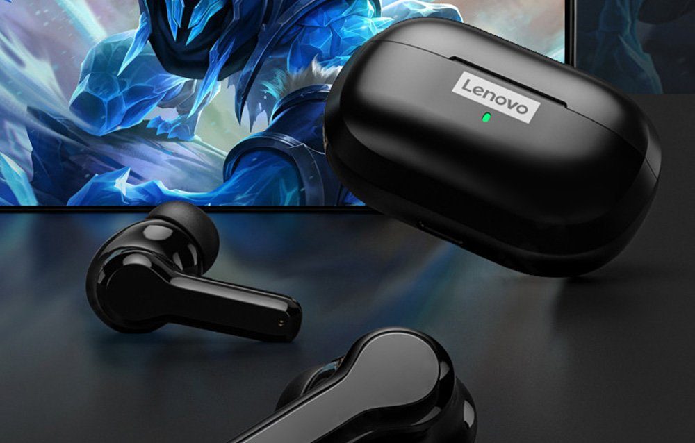 Kopfhörer In-Ear-Kopfhörer Bluetooth Lenovo Headphones 5.0 LP1S Kopfhörer In-Ear PRO wireless TWS
