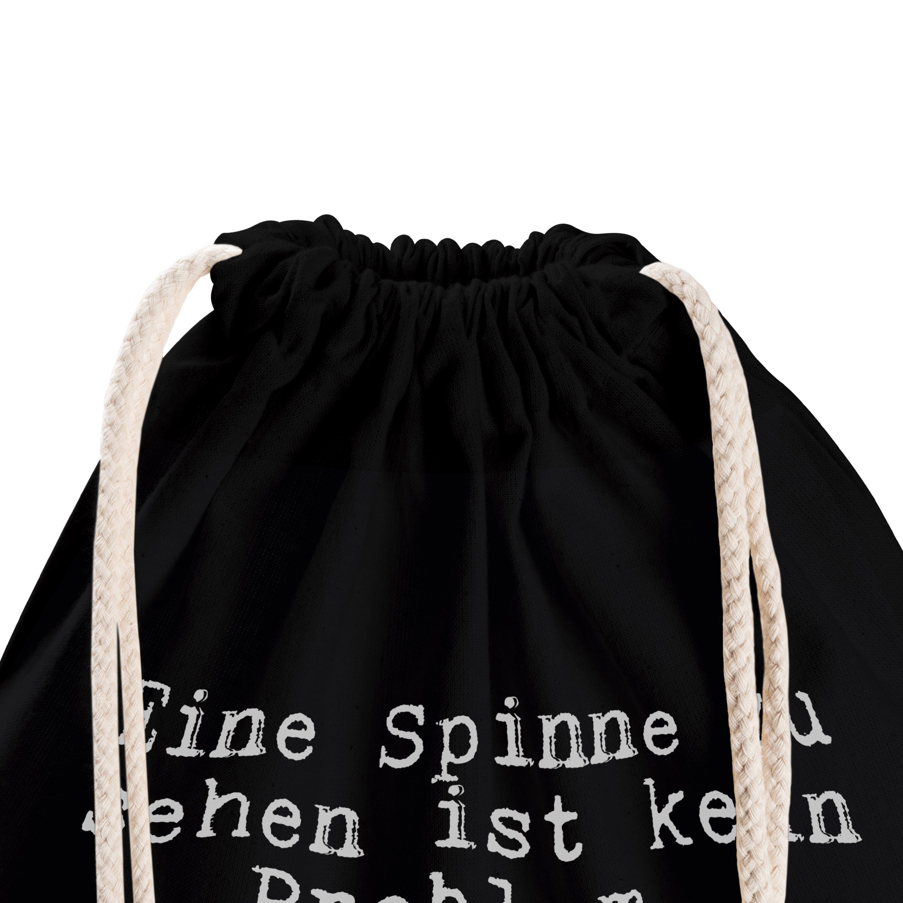 - zu Sporttasche sehen... (1-tlg) Panda Beutel, Spinnen, Geschenk, Schwarz Mr. Freund Spinne Mrs. Eine & -