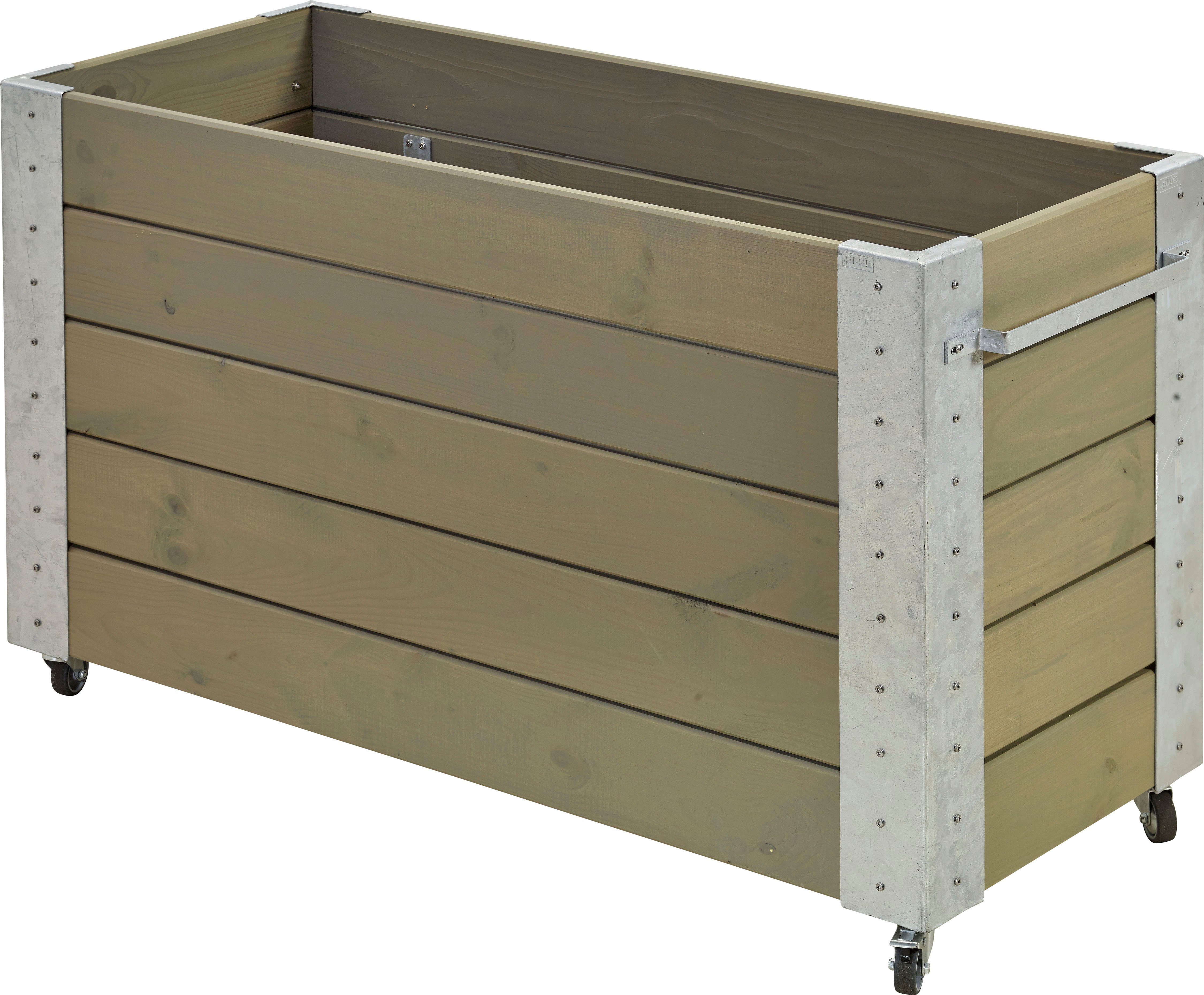 PLUS Blumenkasten Cubic, BxTxH: 50x120x70 cm