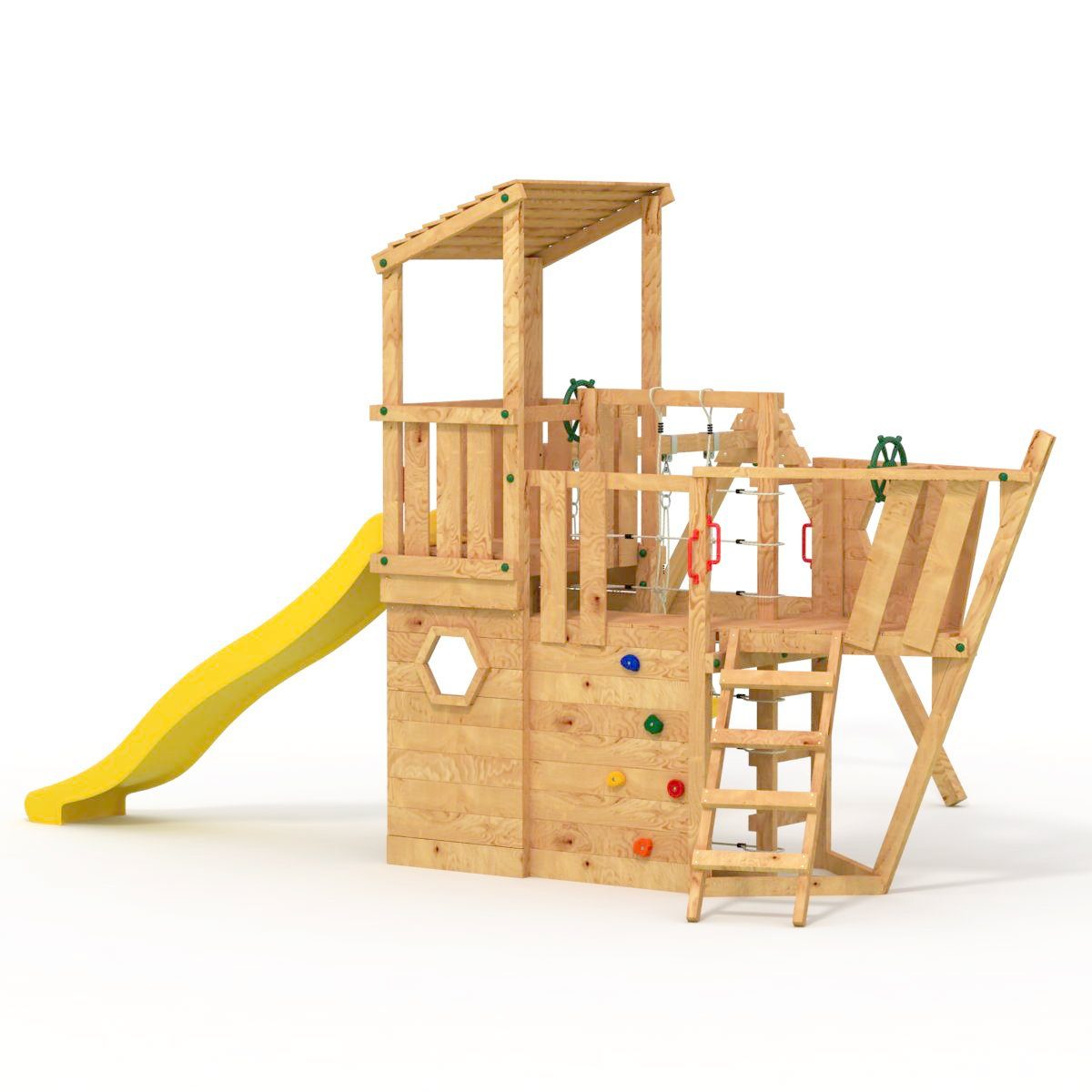 bibex Spielturm Das XL150-Piratenschiff - Spielturm - Klettergerüst