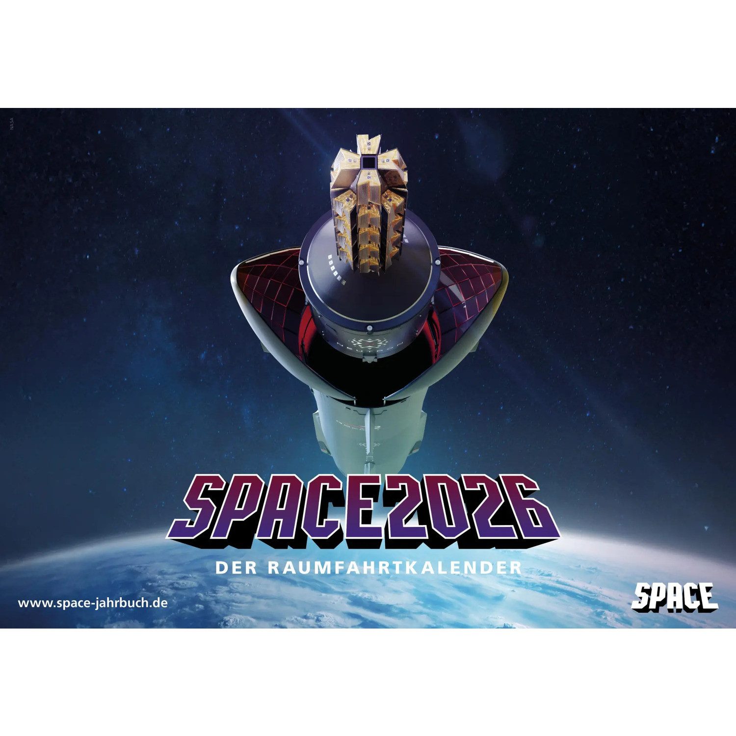 Wandkalender SPACE Raumfahrtkalender 2026