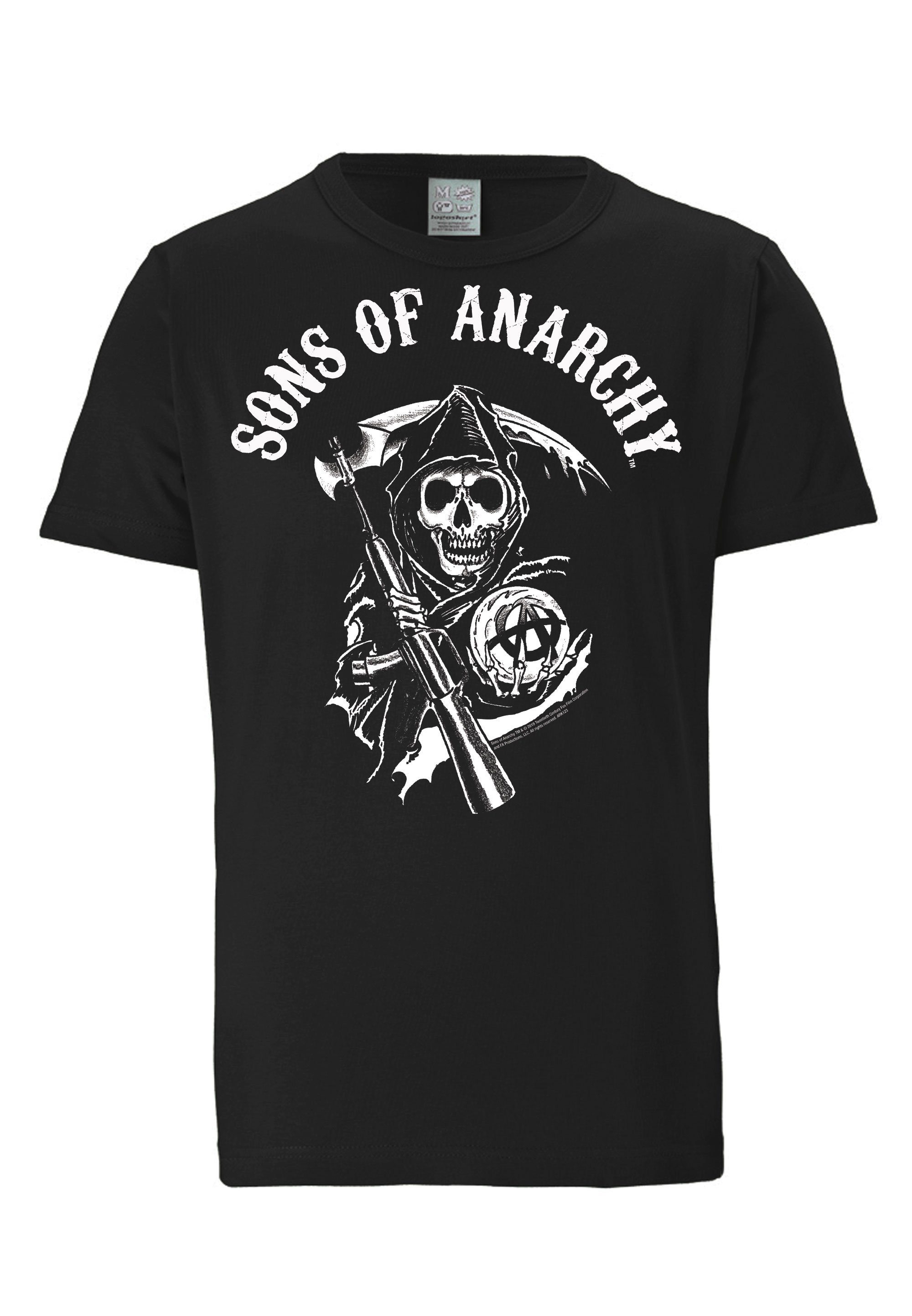 LOGOSHIRT Anarchy-Print Anarchy Sons of of mit T-Shirt Logo Sons