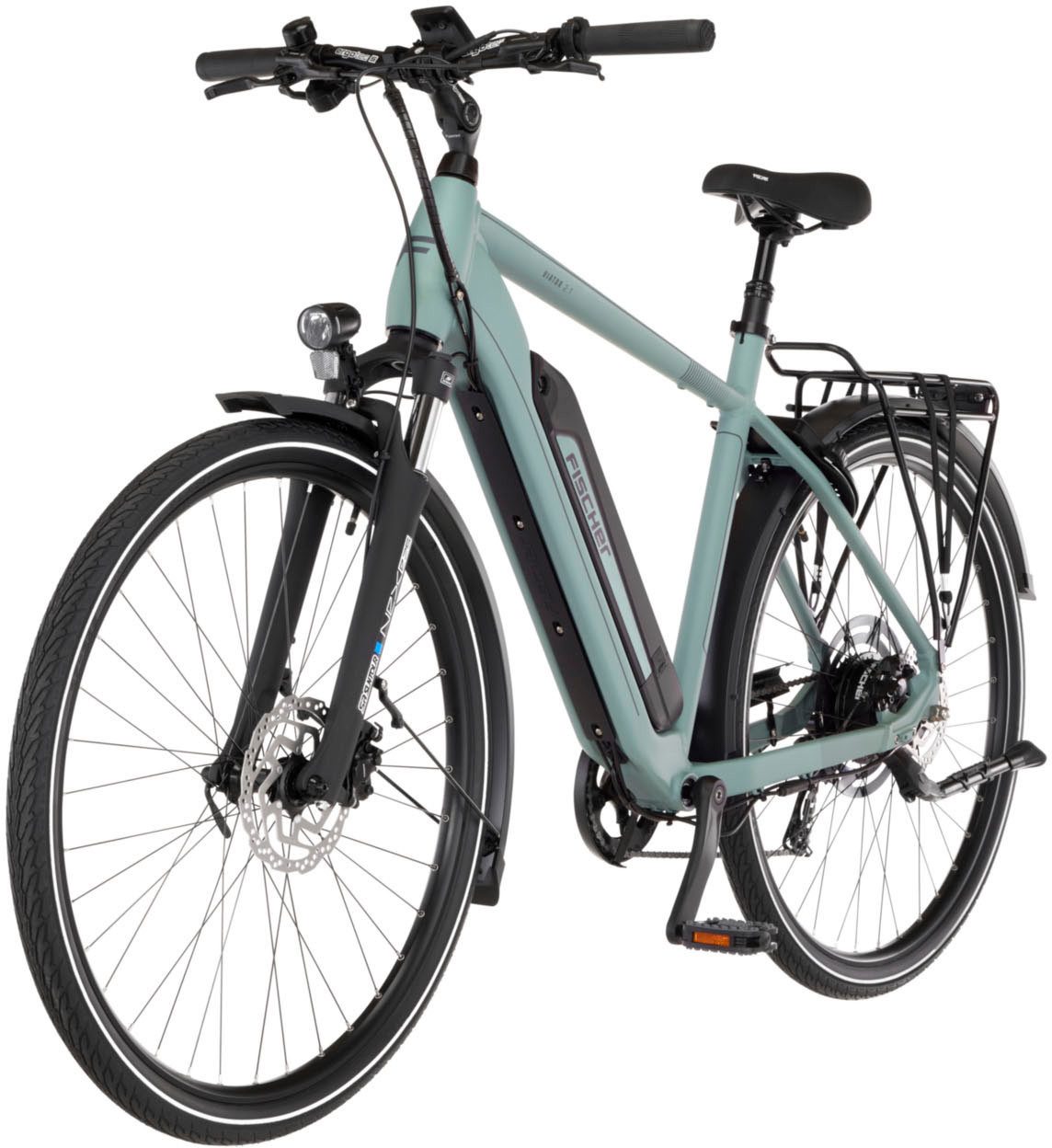 FISCHER Fahrrad E-Bike Trekkingrad VIATOR 2.1 459 55 ACTIVE, 8 Gang Shimano ACERA Schaltwerk, Heckmotor, 459 Wh, (mit Akku-Ladegerät, mit Werkzeug), Pedelec, Elektrofahrrad für Damen und Herren