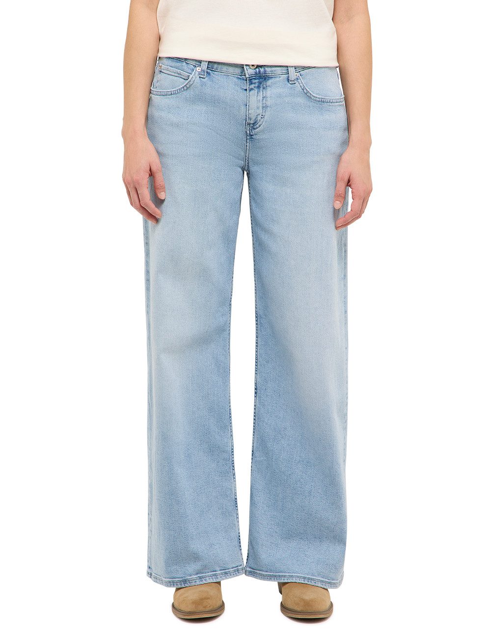 MUSTANG Weite Jeans Damen Style Medley Wide Leg