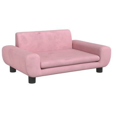 vidaXL Kindersofa Kindersofa Rosa 70x45x33 cm Samt Kindercouch Kindermöbel Kinderzimmer