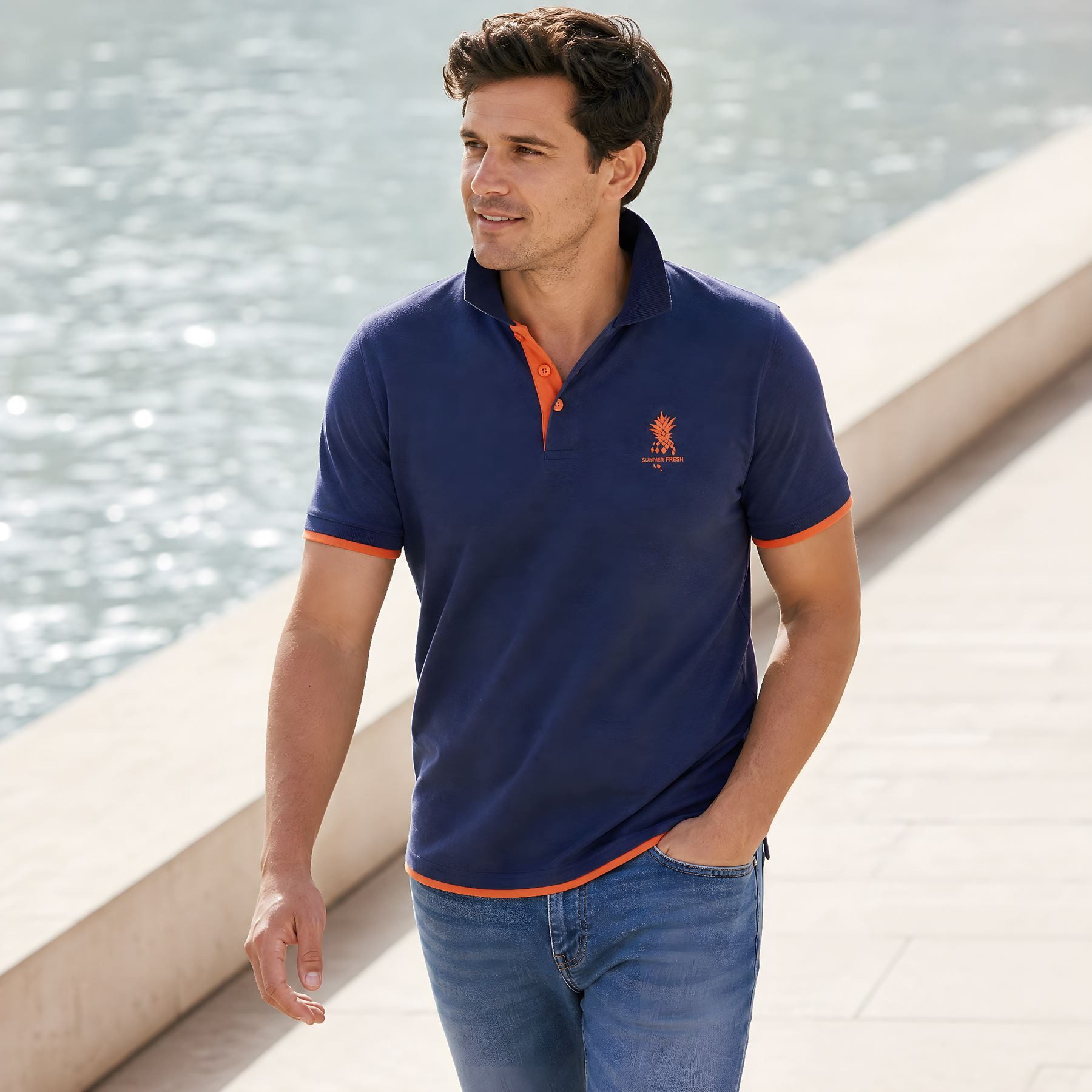 Nebulus Poloshirt BRAM, F114 - Herren, navy, M