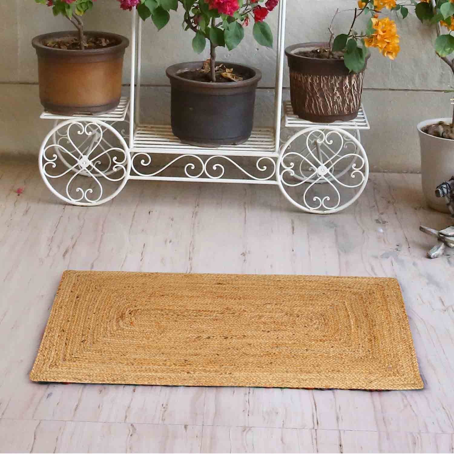 Casa Moro Teppich Jute Teppich Esha Natur rechteckig, Teppich-Läufer im Boho-Stil, rechteckig – Bild 2 von 5