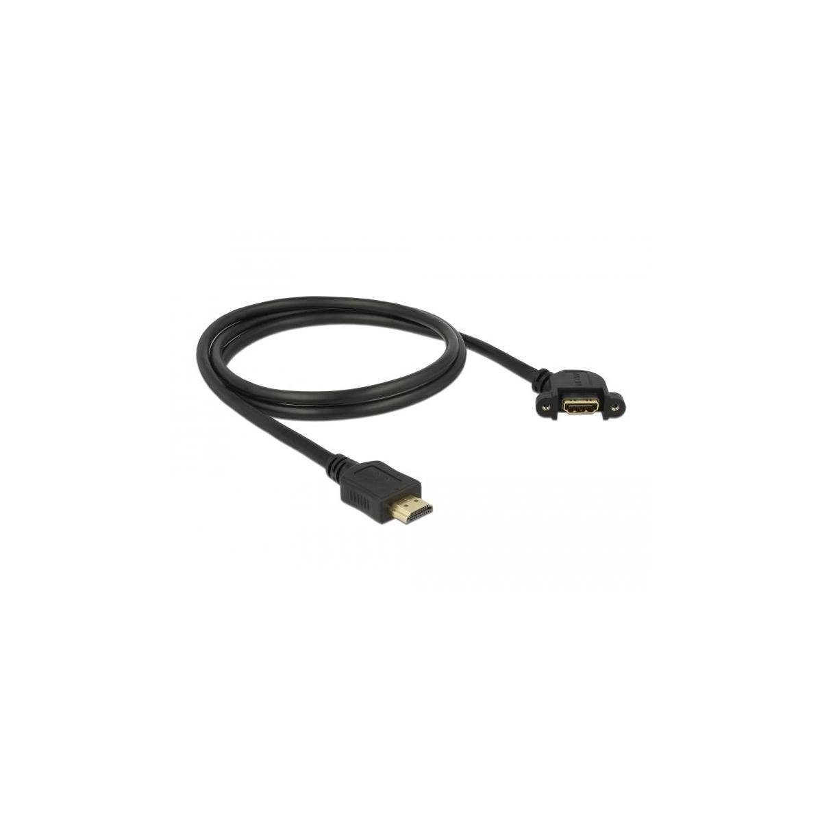 Delock Kabel HDMI-A Buchse (100,00 cm) HDMI-A, HDMI zum Einbau > 110°... Computer-Kabel, HDMI-A Stecker