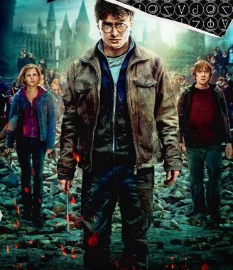 Bettwäsche Harry Potter - Bettwäsche-Set, 135x200 & 80x80, Harry Potter, Baumwolle, 100% Baumwolle