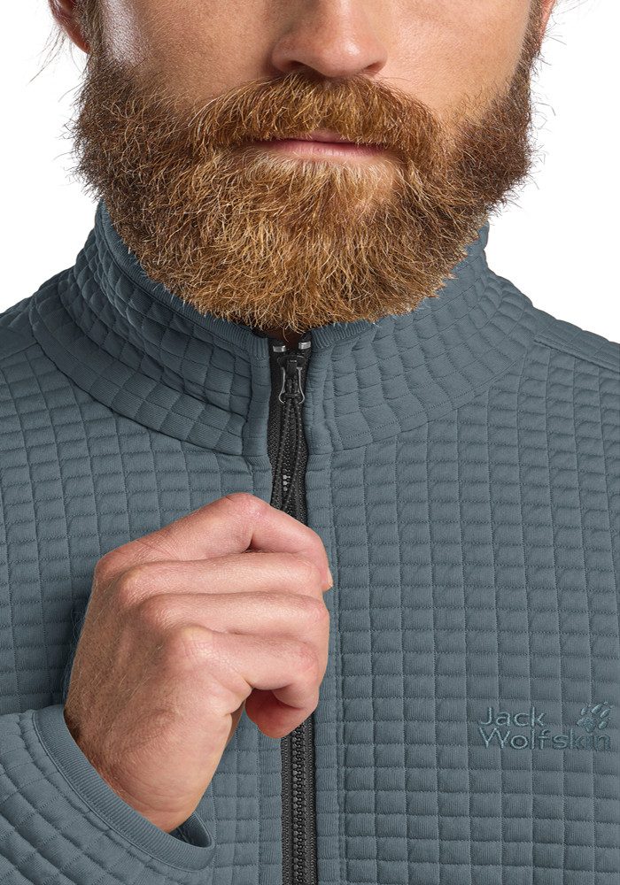 Jack Wolfskin Fleecejacke MOGARI FZ M leicht, als Außenschicht, für Sommerabende und Übergangszeit, wärmend