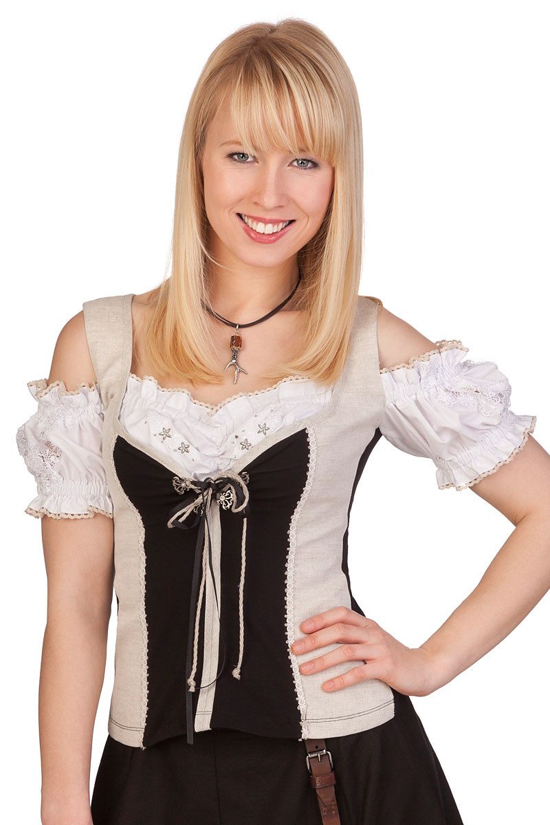Stockerpoint Trachtenshirt Блузкиshirt - ELA - weiß