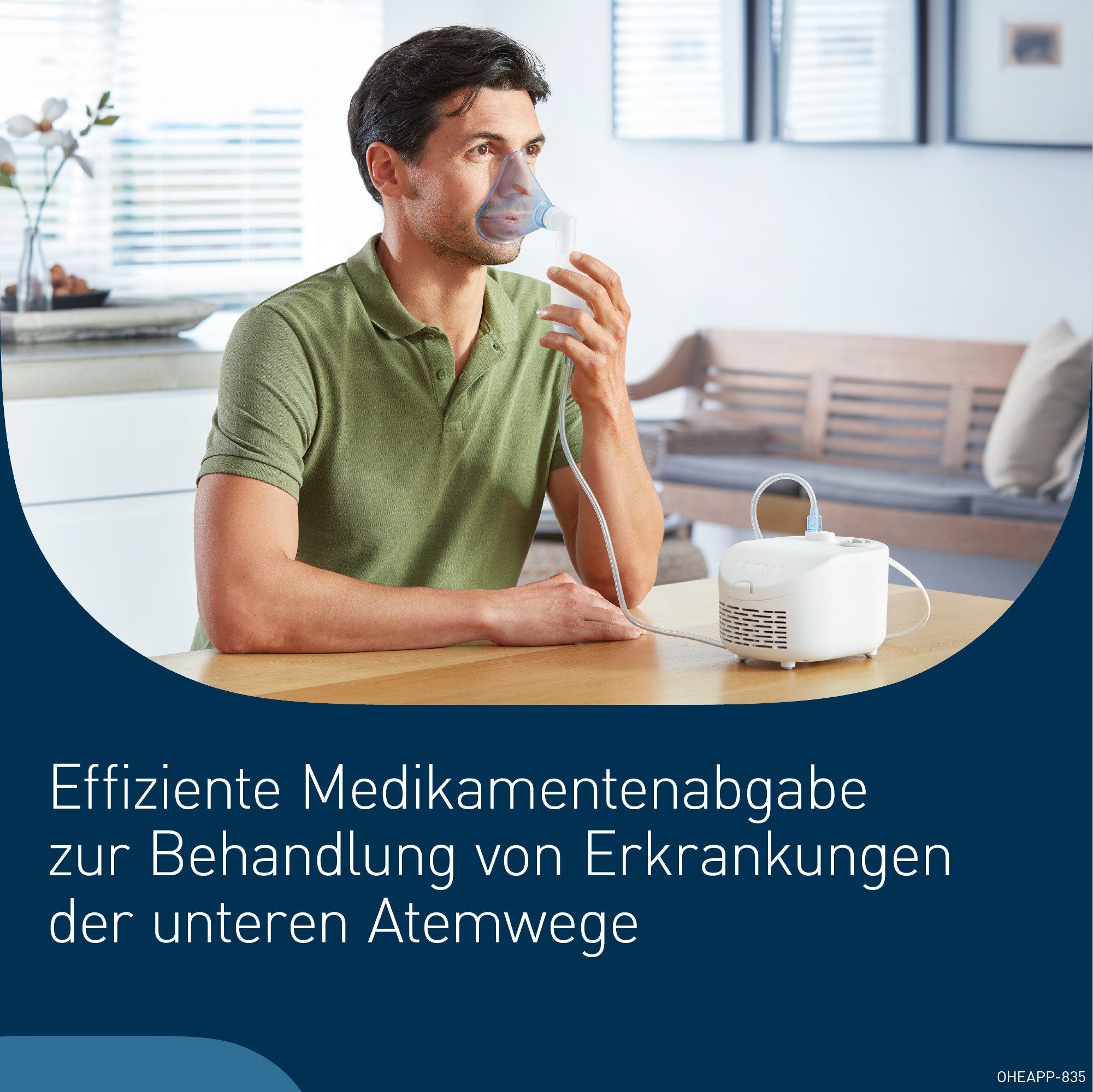 Omron Inhalationsgerät X101 Easy zur effektiven Behandlung von Atemwegserkrankungen, 9-tlg., für Erwachsene & Kinder, zur Behandlung der unteren & oberen Atemwe – Bild 4 von 5