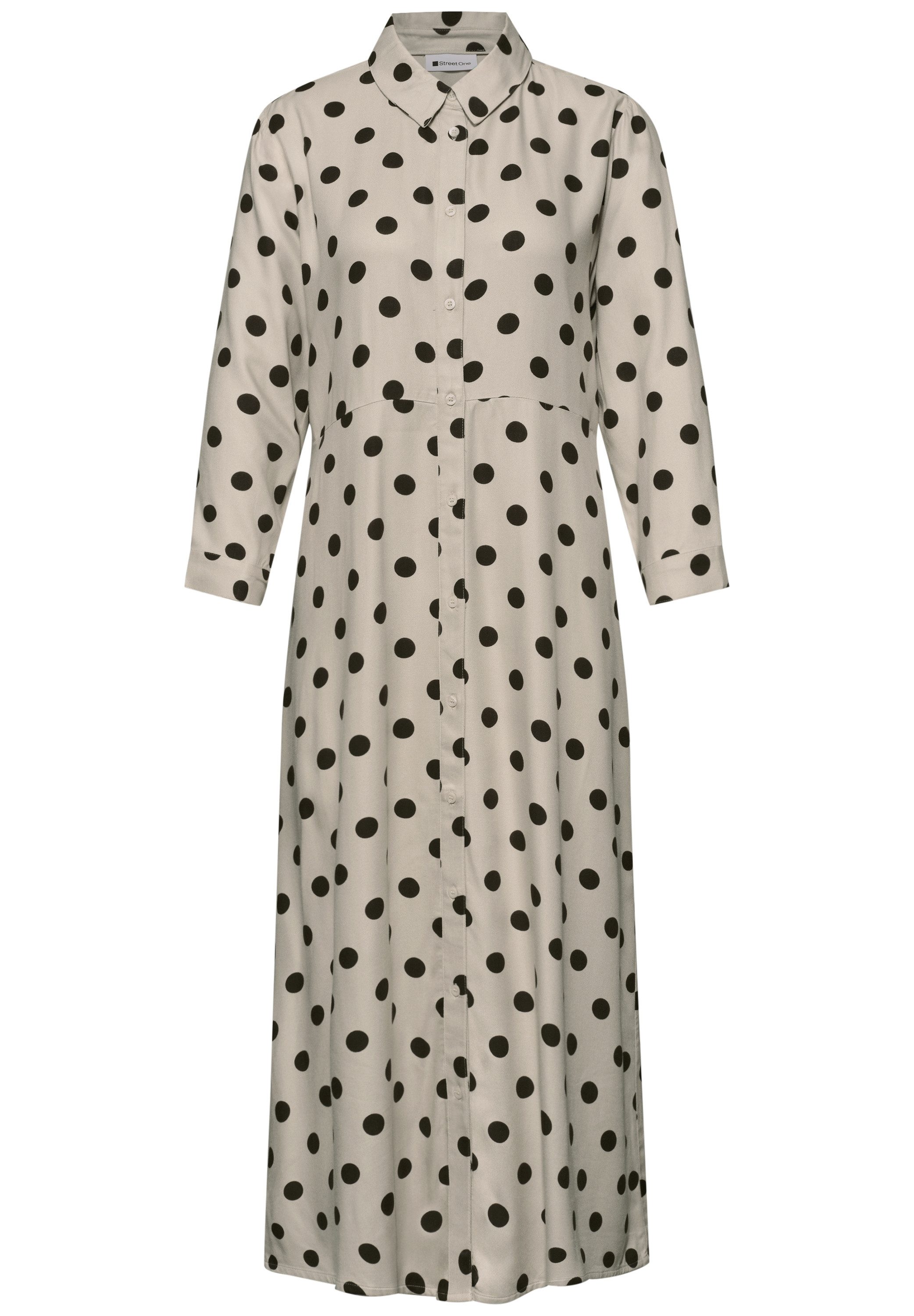 STREET ONE Blusenkleid mit Punktemuster