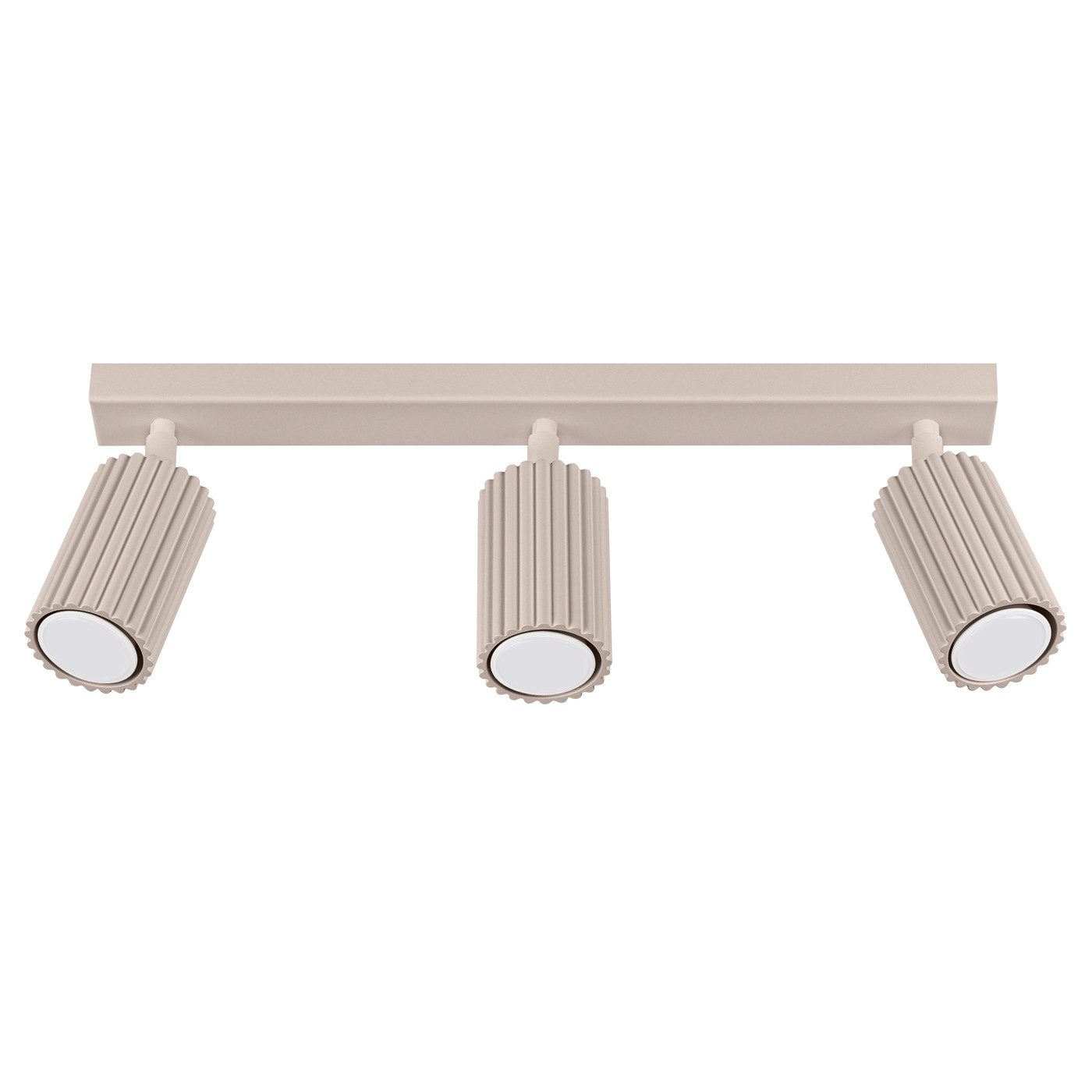 SOLLUX lighting Deckenleuchte Plafond Karbon 3L Taupe, Nicht enthalten