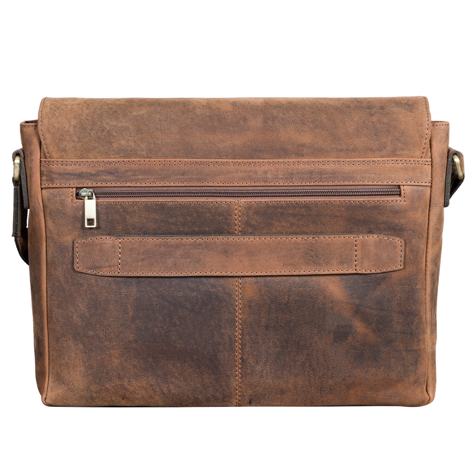 Benthill Messenger Bag Herren Umhängetasche Echt Leder Messenger Laptop Schultertasche Damen, Reißverschlussfach – Bild 5 von 5