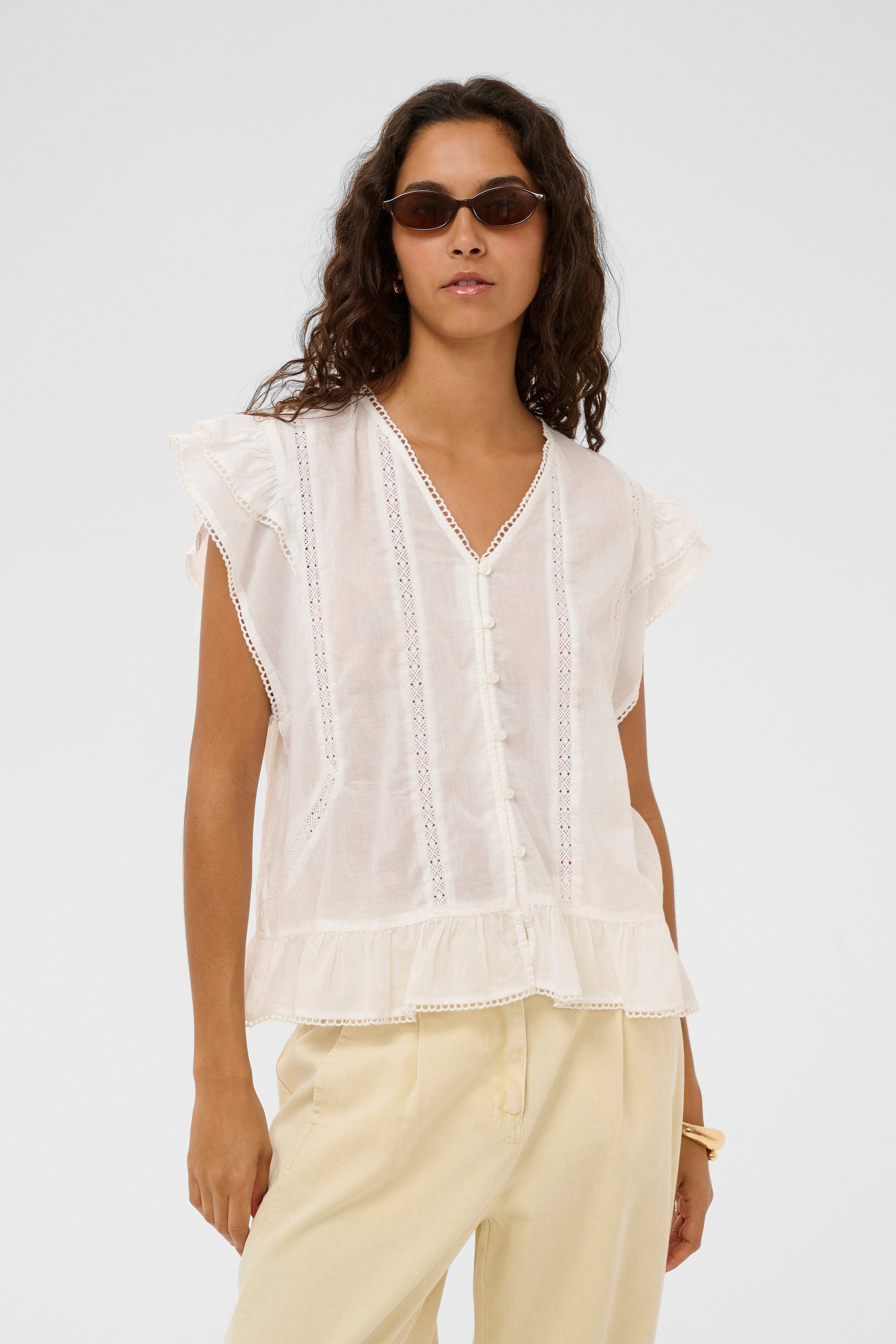 SOAKED IN LUXURY Kurzarmbluse Kurzarm-Bluse SLRuna