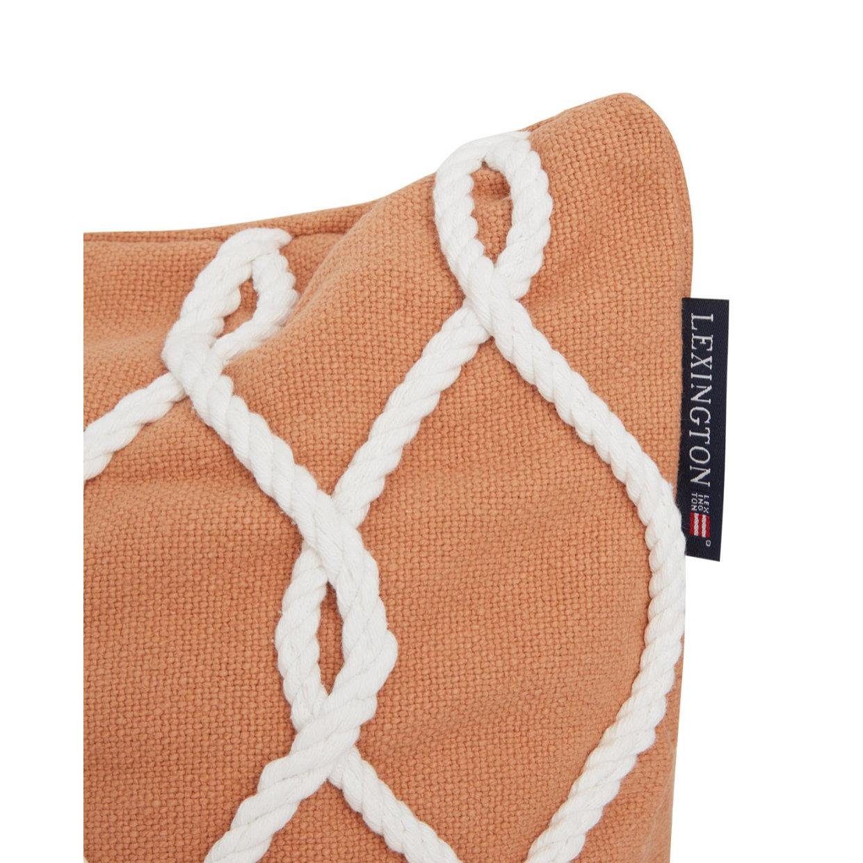 Kissenhülle LEXINGTON Kissenbezug Rope (50x50), Lexington Canvas Deco Beige Recycled Cotton