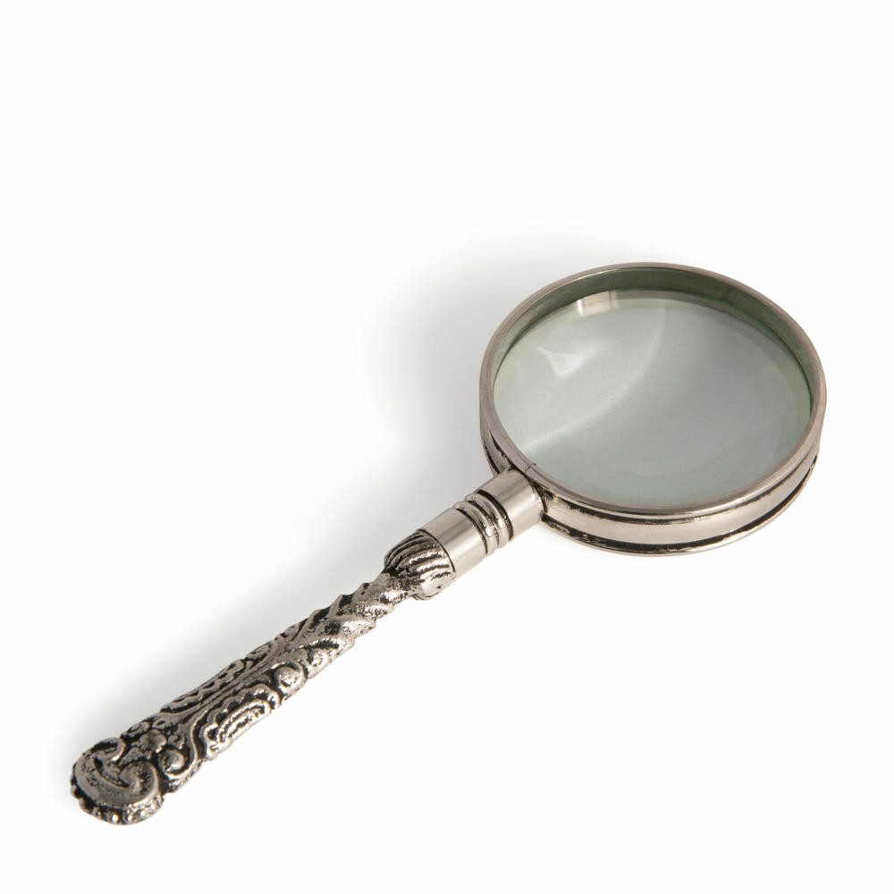 Handlupe Rococo Silver