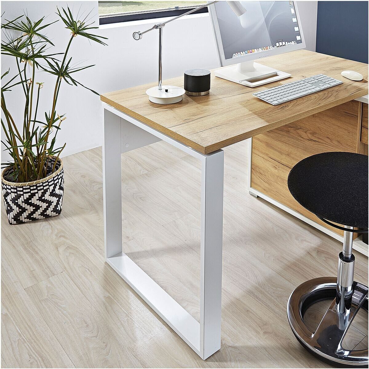 GERMANIA Büromöbel-Set Lioni, (3-teilig), 120 cm, Kompaktschreibtisch mit 2x Aktenschrank