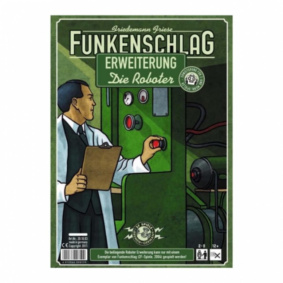 2F-Spiele Spiel, Funkenschlag - Erweiterung 7 - Die Roboter - deutsch