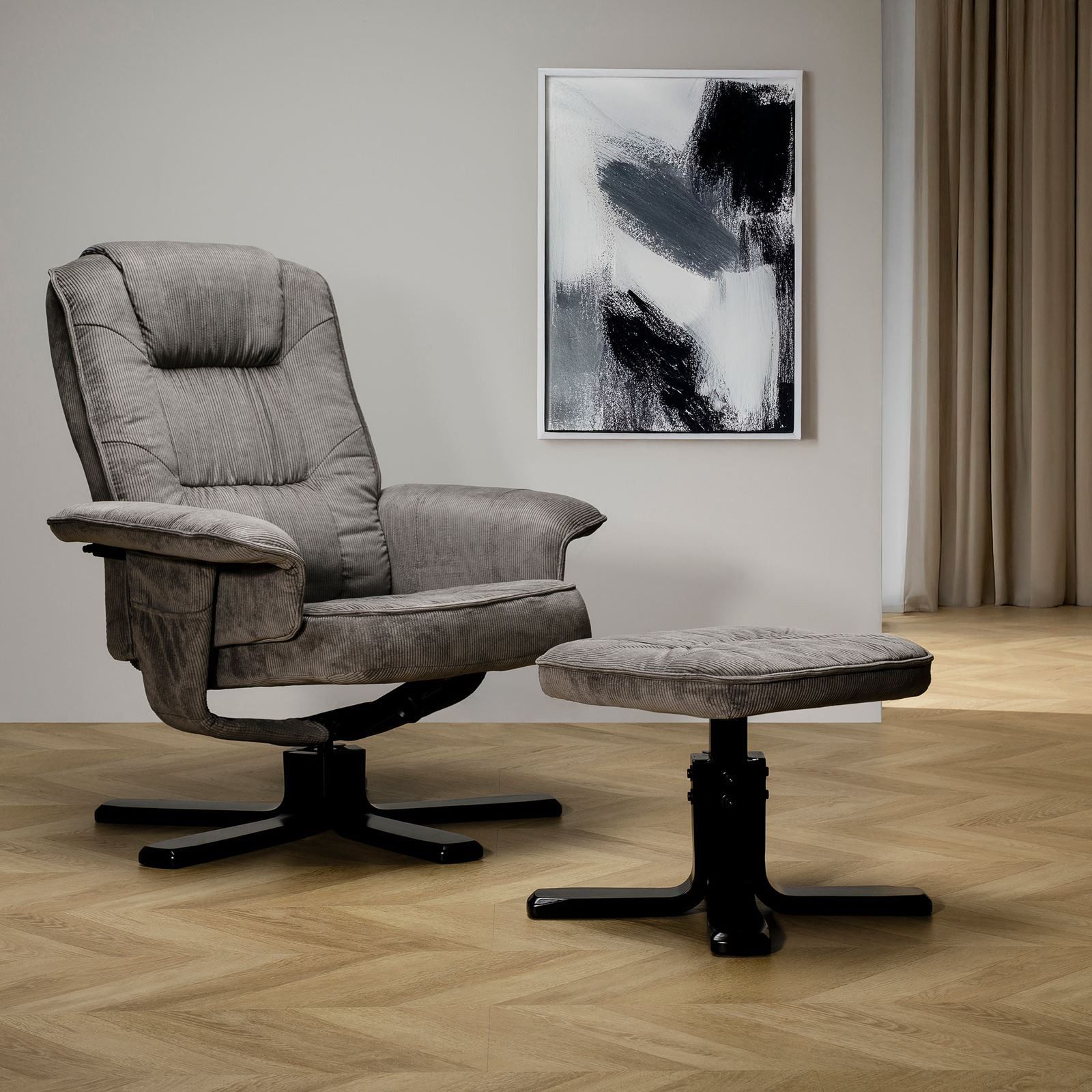 IDIMEX Relaxsessel CHARLY, Fernsehsessel mit Hocker, günstig online kaufen