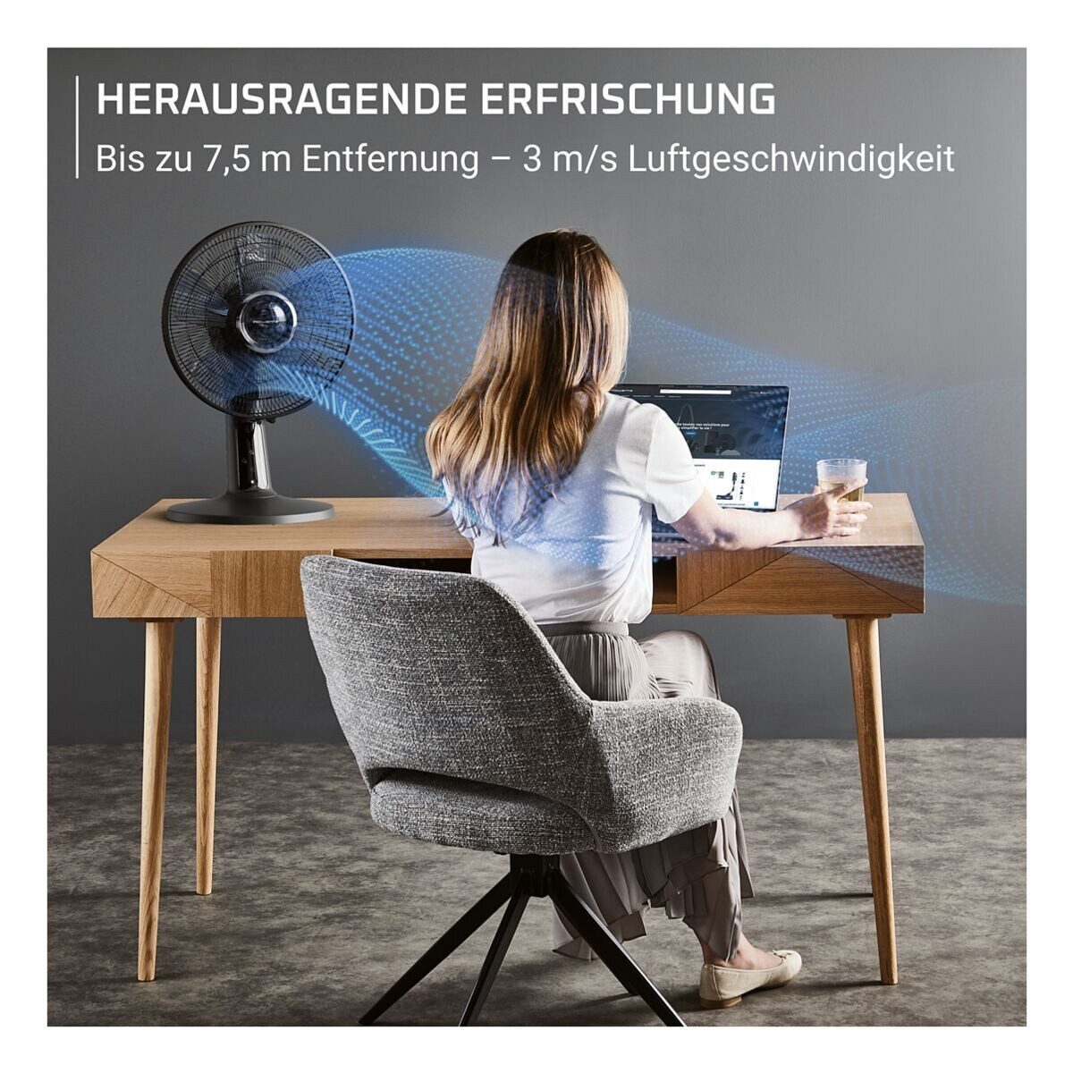 Rowenta Tischventilator Turbo Silence Extreme+ VU2750, 5 Stufen
