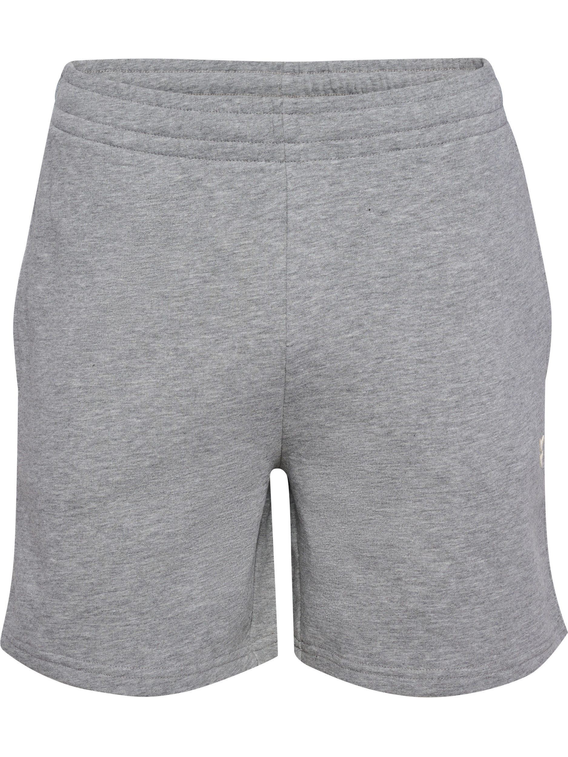 hummel Shorts HMLPULSE SWEAT SHORTS mit gesticktem Chevron-Logo, aus Baumwolle, Polyester und Viskose