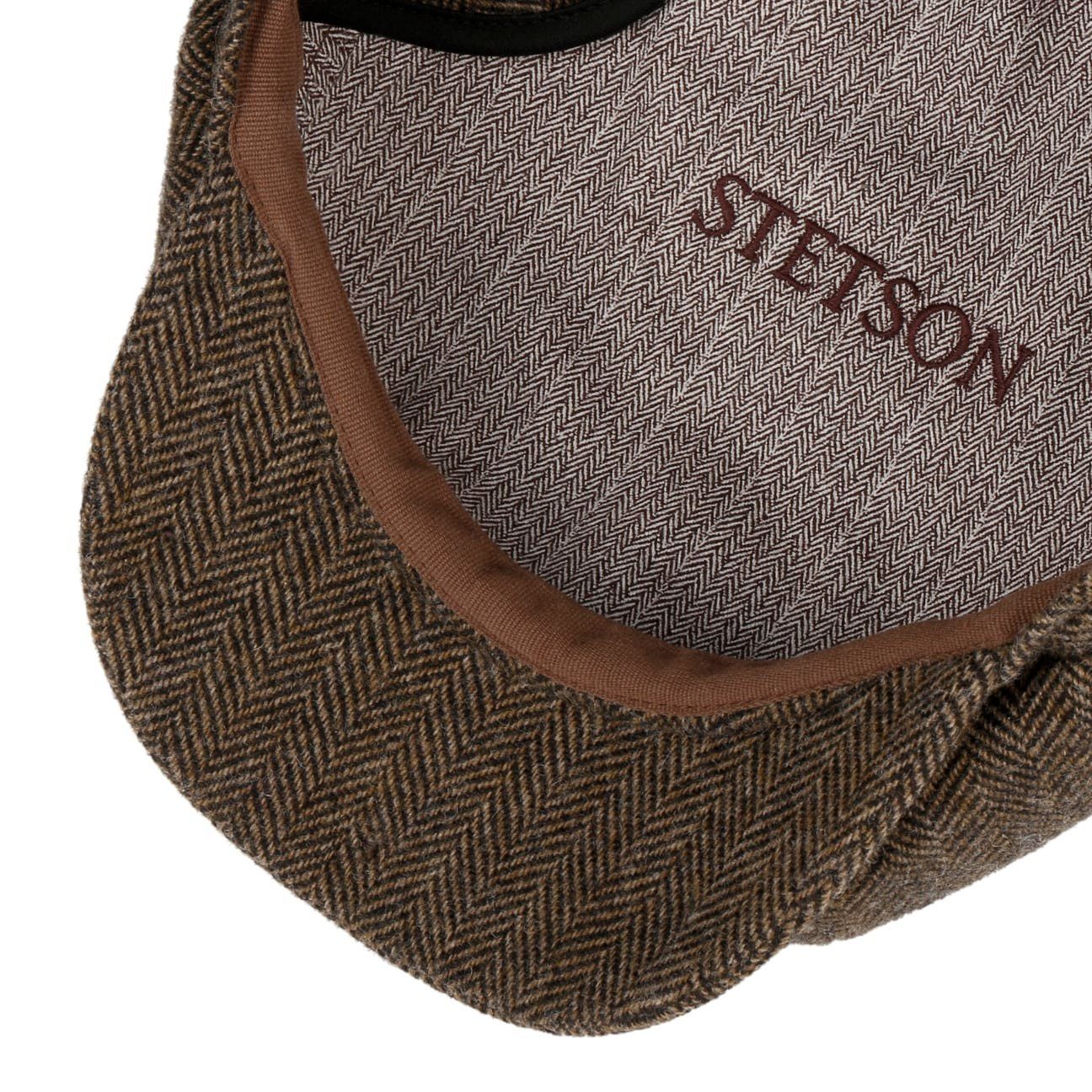 Stetson Flat Cap (1-St) Schirmmütze mit Schirm, Made in the EU