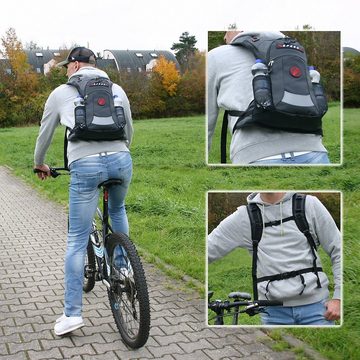 BAG STREET INTERNATIONAL Fahrradrucksack - wasserdichter Motorradrucksack - ergonomisch - Sport, Outdoor