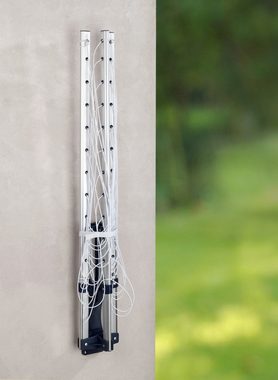 WENKO Wandwäschetrockner, 18 m Trockenlänge, rostfreier Aluminium, zusammenklappbar