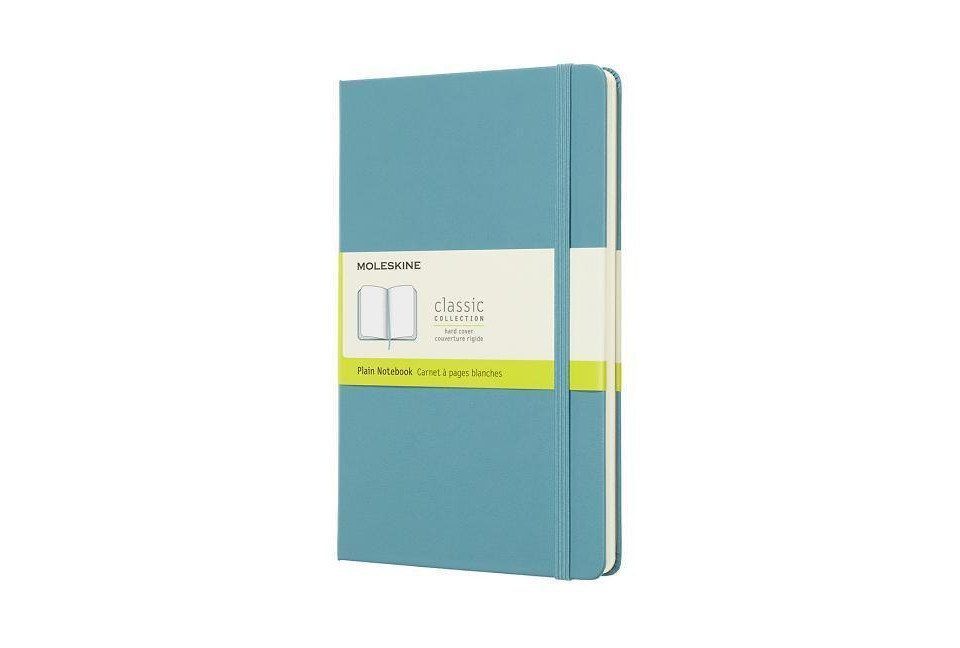 MOLESKINE Notizbuch Moleskine Reef Blue Notebook Large Plain Hard