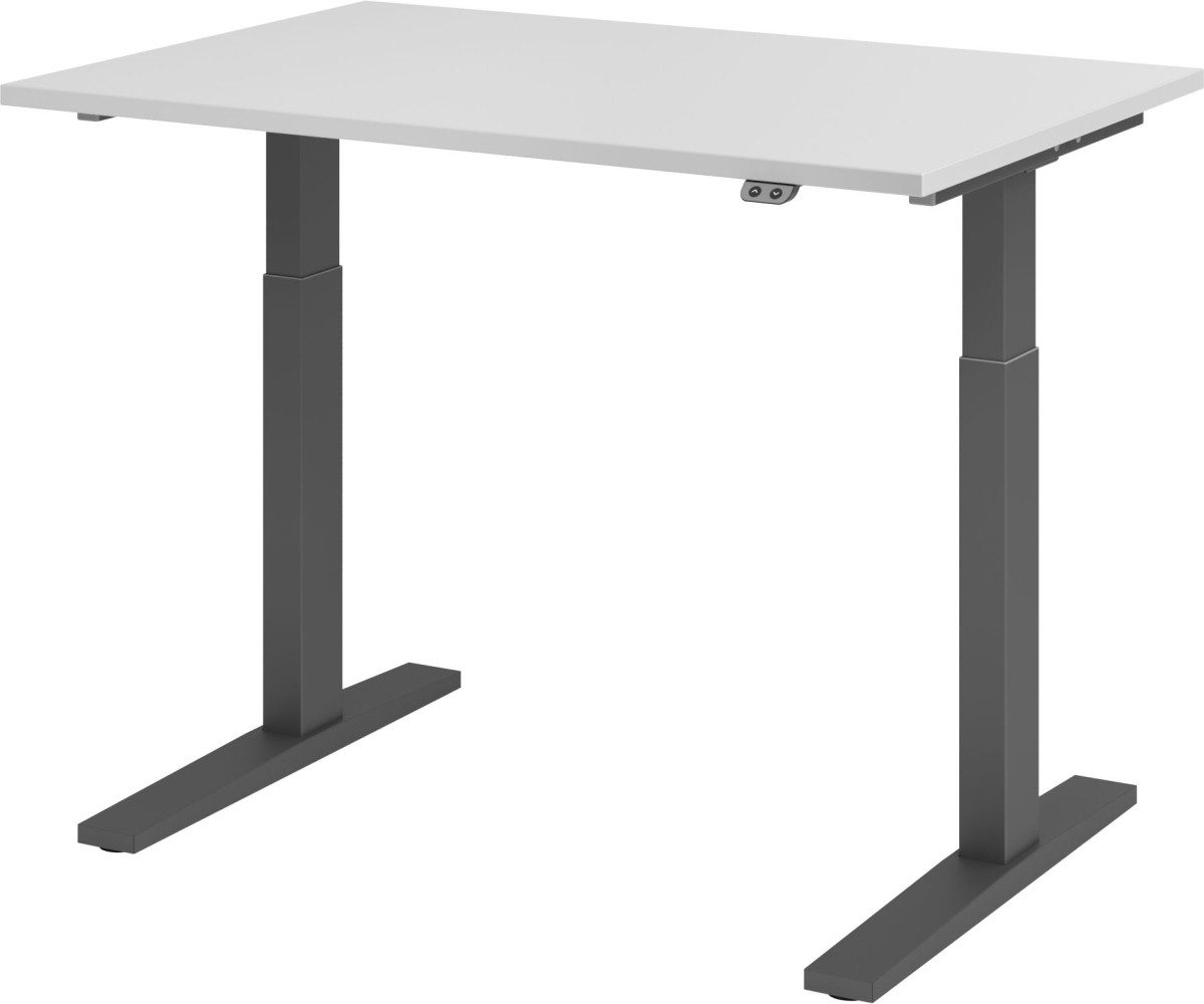 Schreibtisch Sitz-Steh-Schreibtisch elektrisch 120x80cm Grau/Graphit