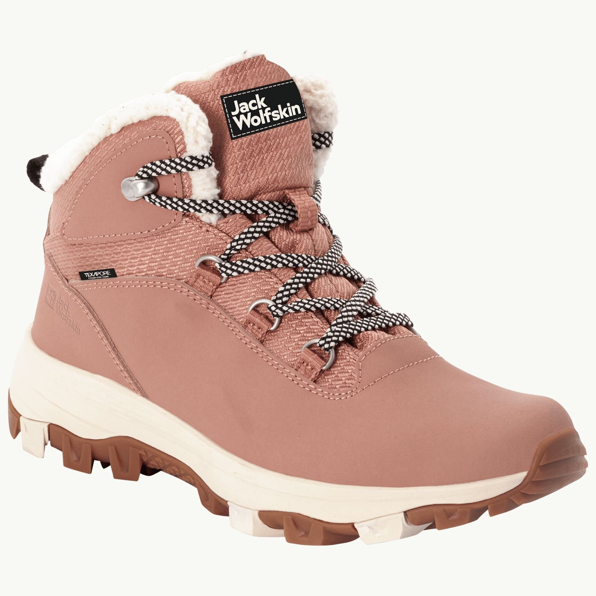 Jack Wolfskin Winterschuhe Everquest Mid Texapore (warm,wasserdicht,PFC-Frei) rosa Winterstiefel