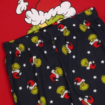 Sarcia.eu Schlafanzug Der Grinch Weihnachtspyjama für Männer, Pyjama mit langer Hose XS