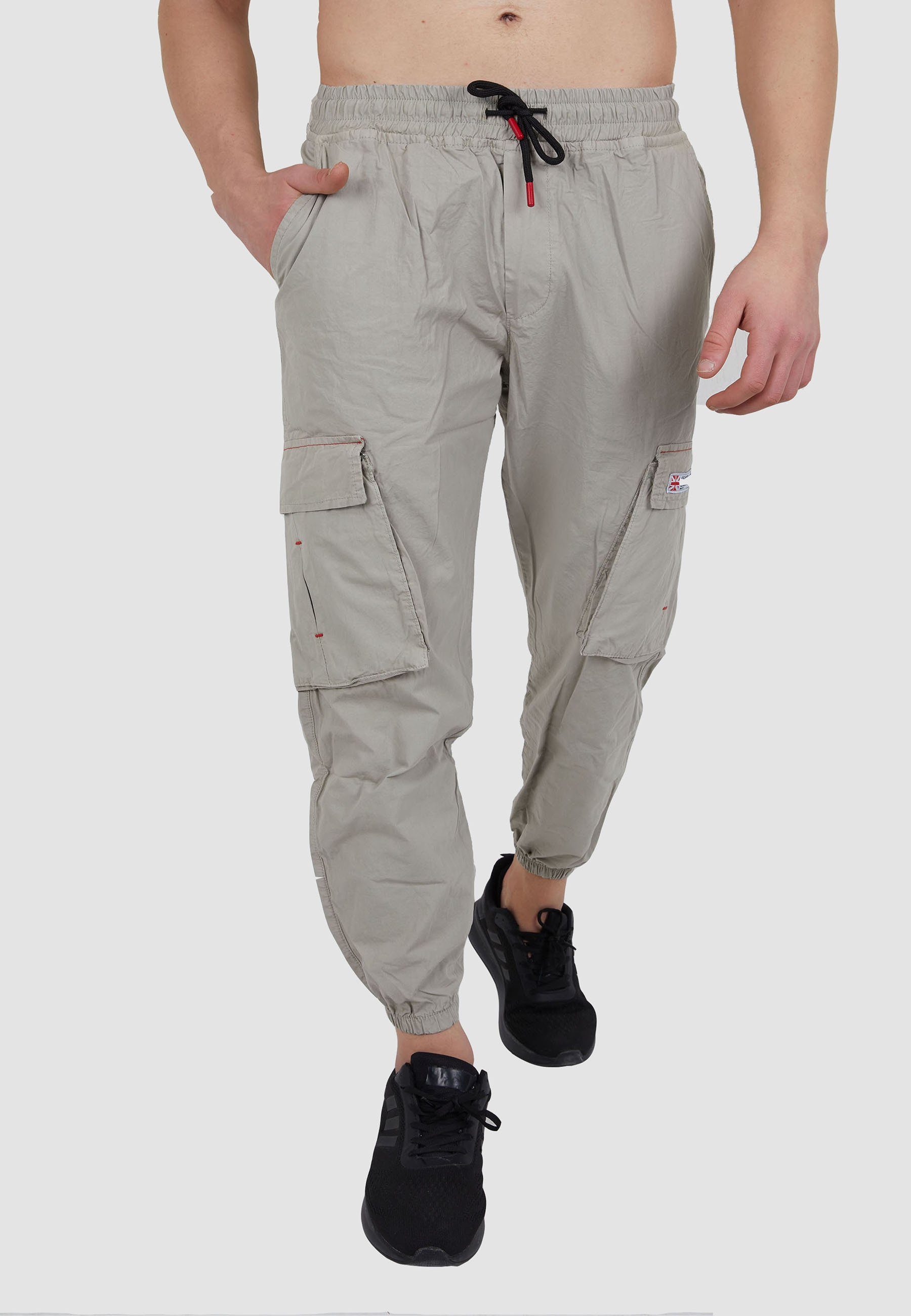 Tom Barron Cargohose mit elastischem Bund LIGHT GOLD