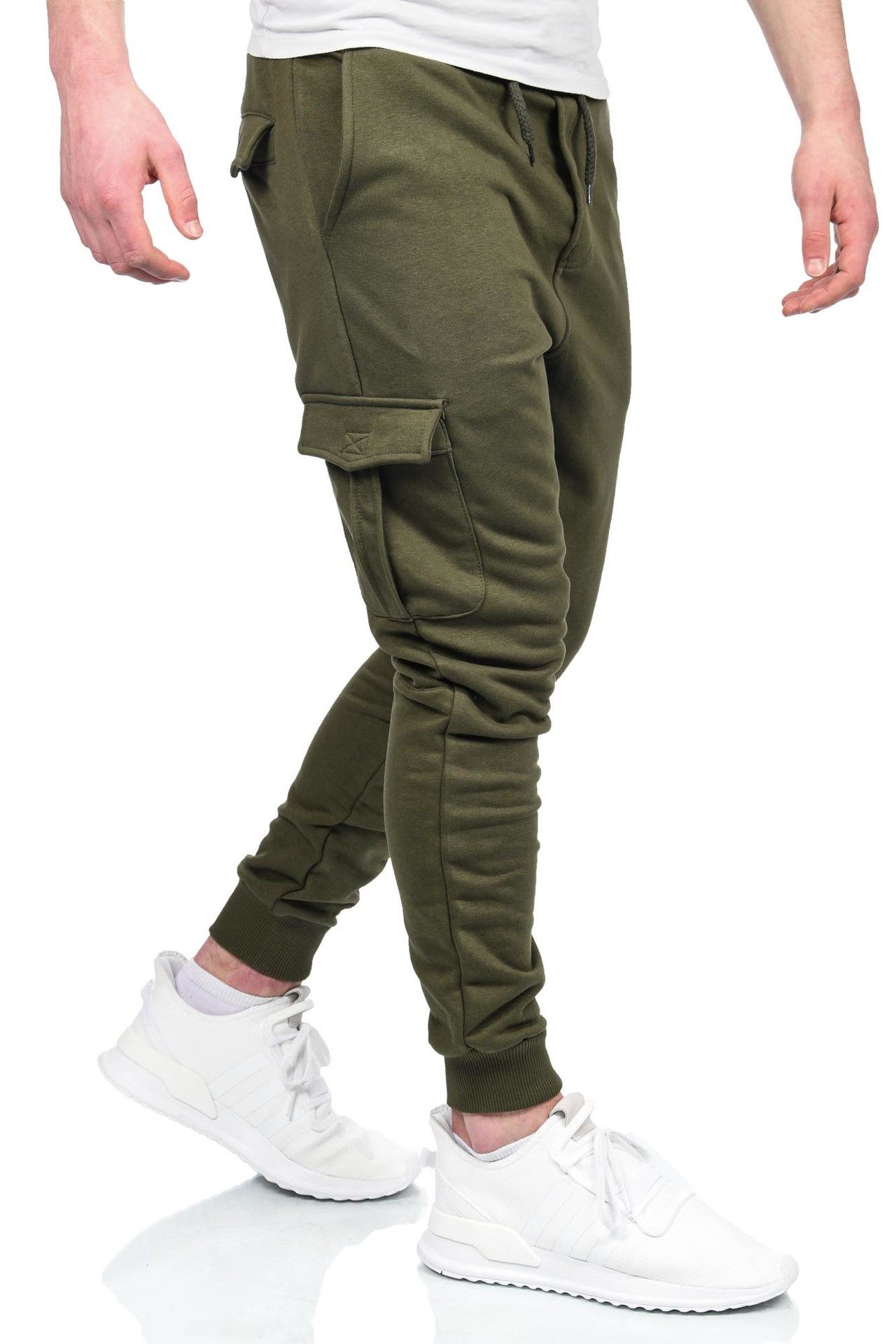 Alessandro Salvarini Jogginghose Alessandro Salvarini Herren Jogging Cargo Hose AS271 Jogginghose mit Taschen