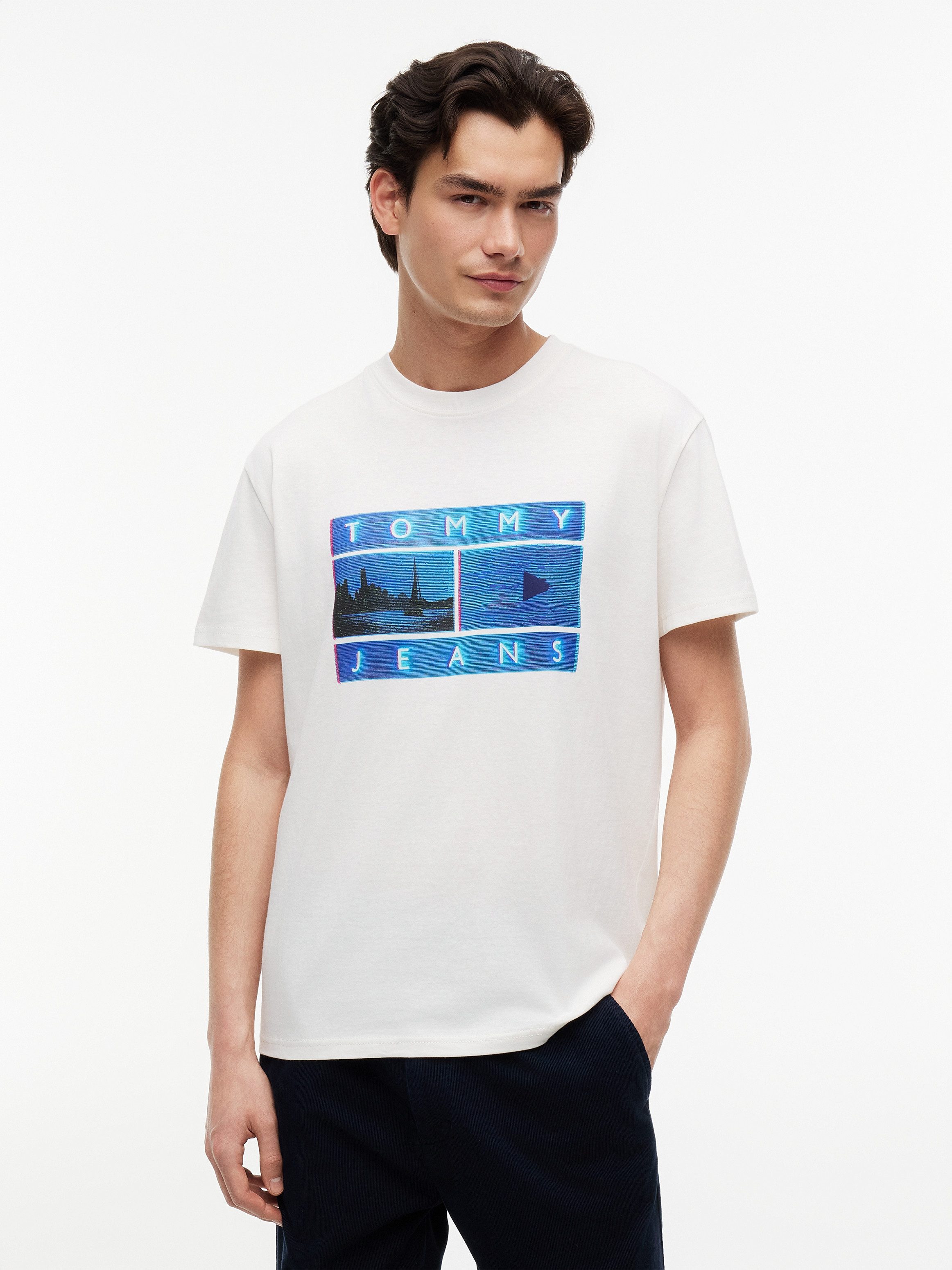 Tommy Jeans T-Shirt TJM REGULAR PHOTO FLAG