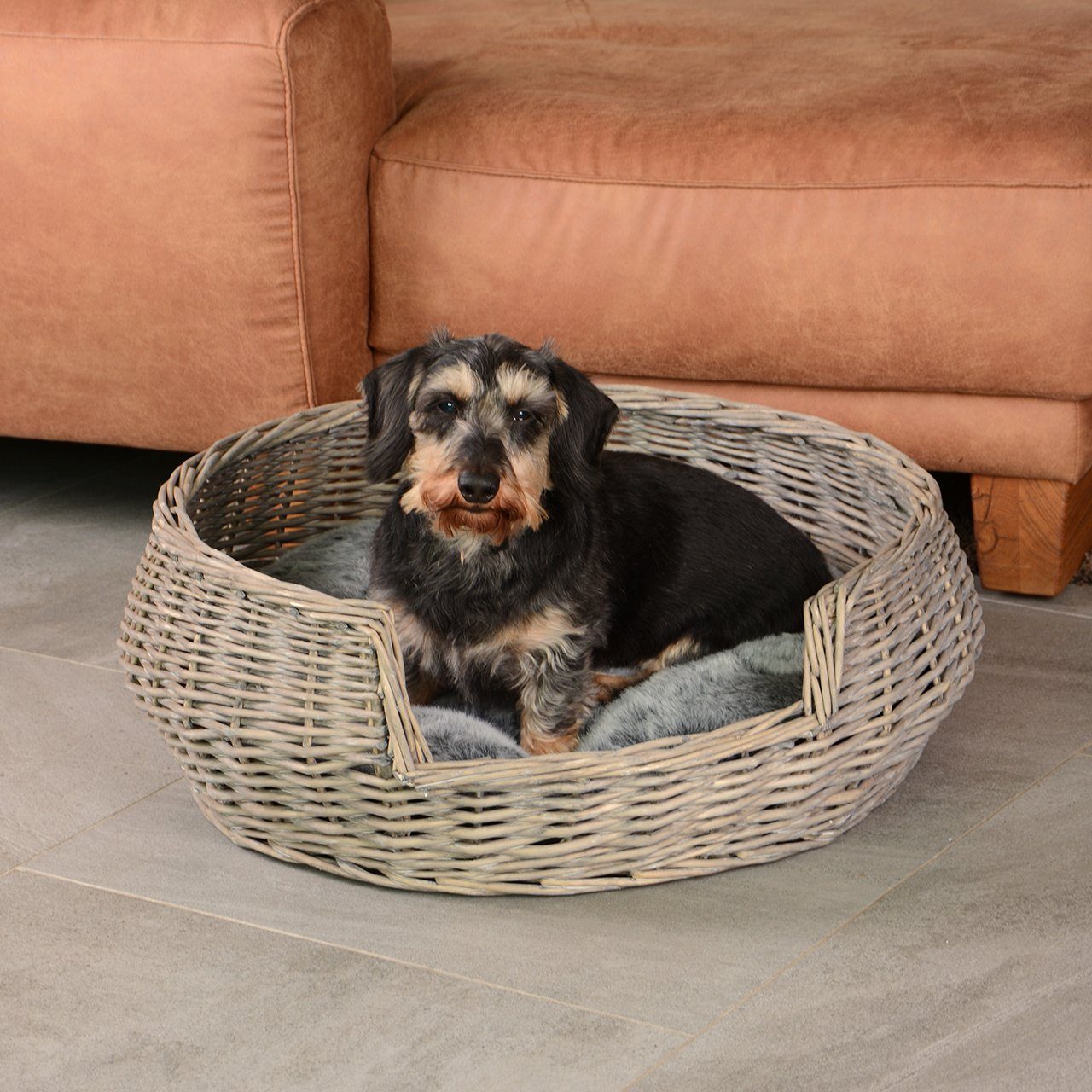 UNUS ANIMALS Tierkorb Haustierkorb mit Kissen gemütlicher Korb, Hundebett, Hunde-Couch, Haustierbett, Körbchen, Katzenkorb, Katzenbett