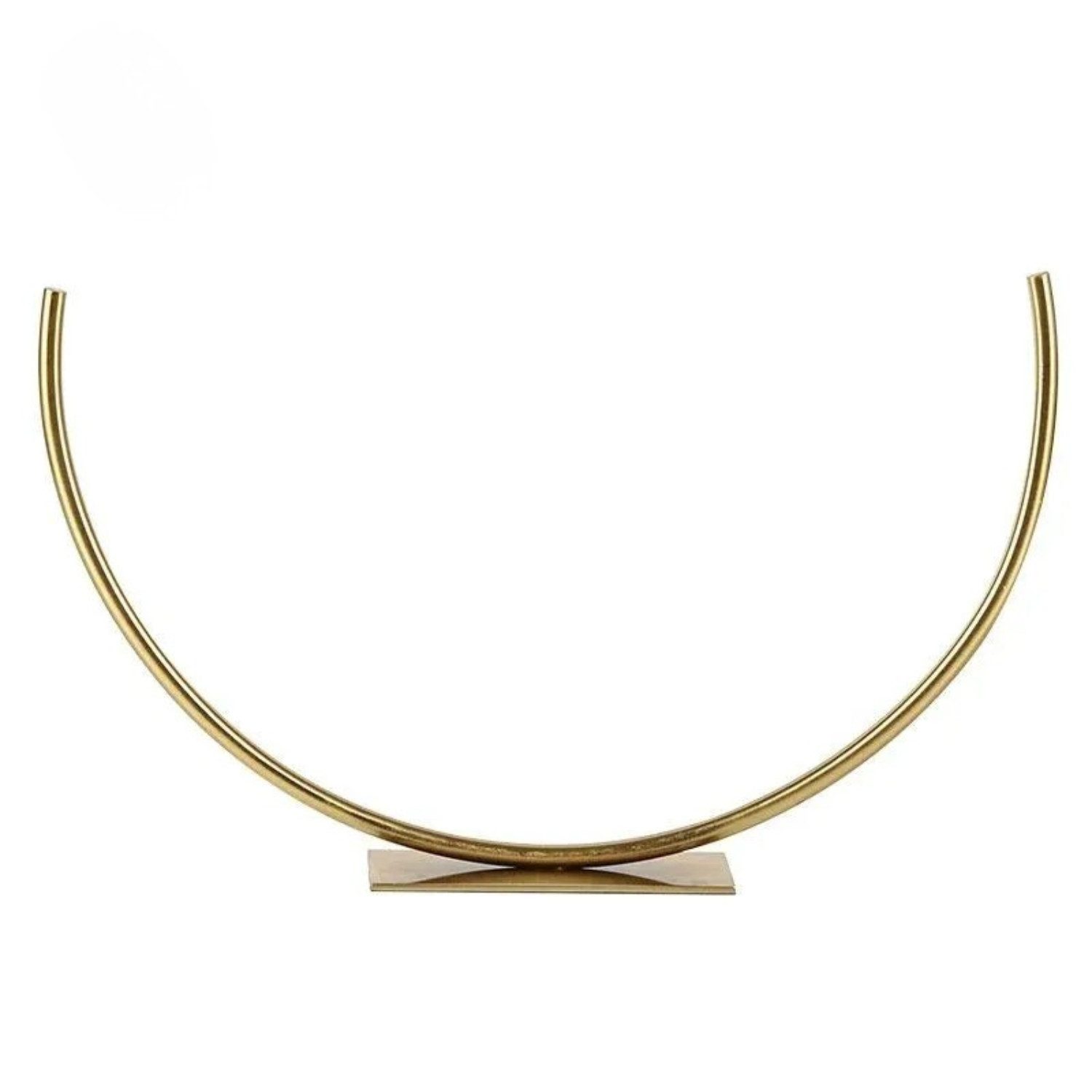Quality Elegance Skulptur Luxus Halbkreis Metall Dekorobjekt – Italienisches Design