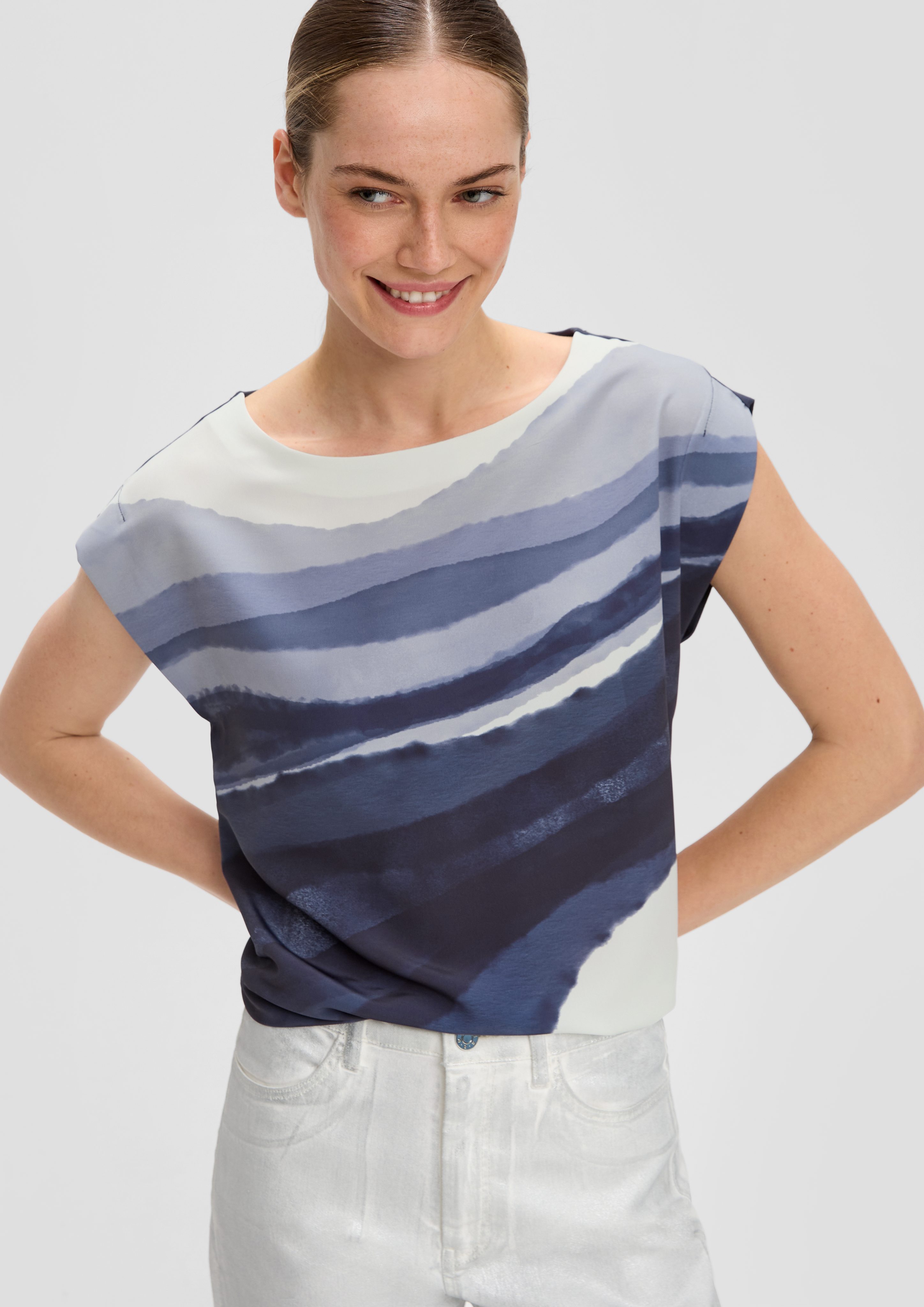 s.Oliver BLACK LABEL Kurzarmshirt T-Shirt im günstig online kaufen