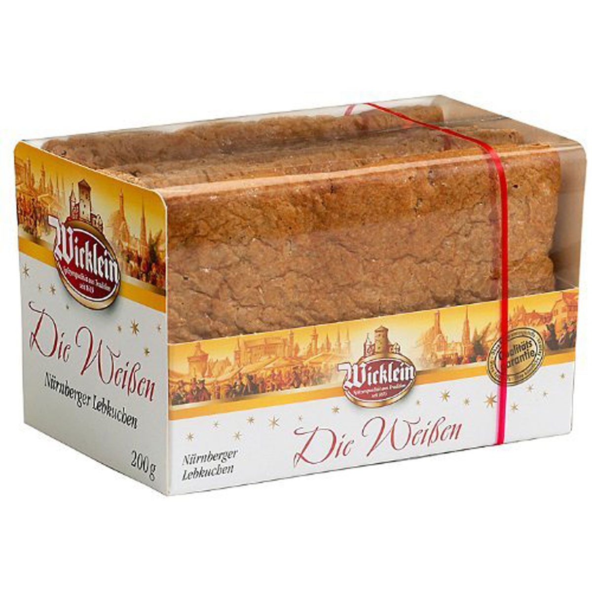 Wicklein Süßigkeit, Wicklein Die Weißen Oblaten Lebkuchen mit Nuessen 200g 21er Pack