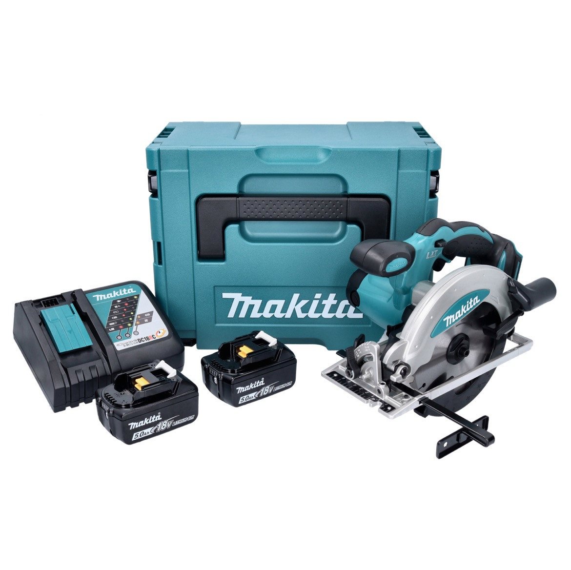 Thumbnail - Makita Kompakt-Handkreissäge DSS 610 RTJ Akku Handkreissäge 18 V 165 mm + 2x Akku 5,0 Ah + Ladeger